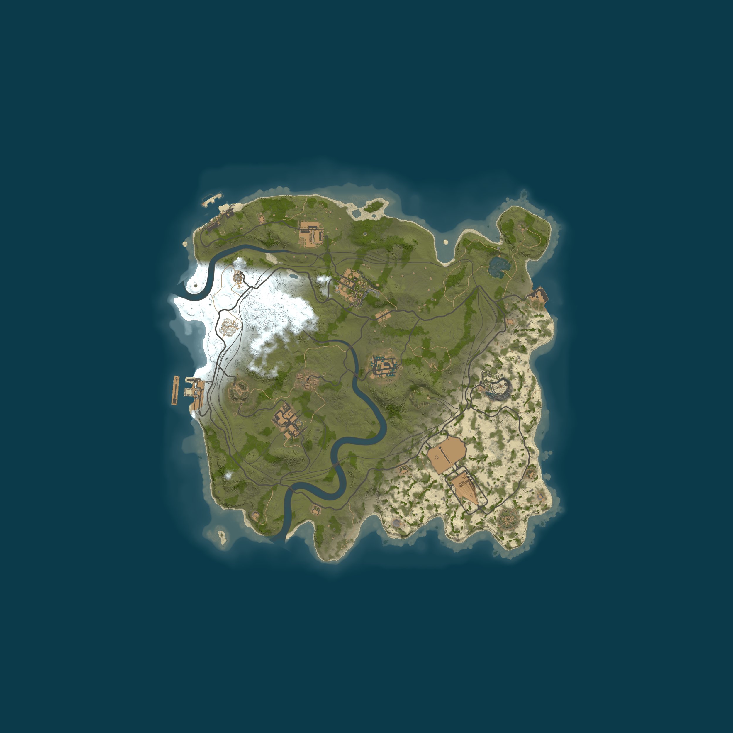 Custom Map, size 3000, seed 1337