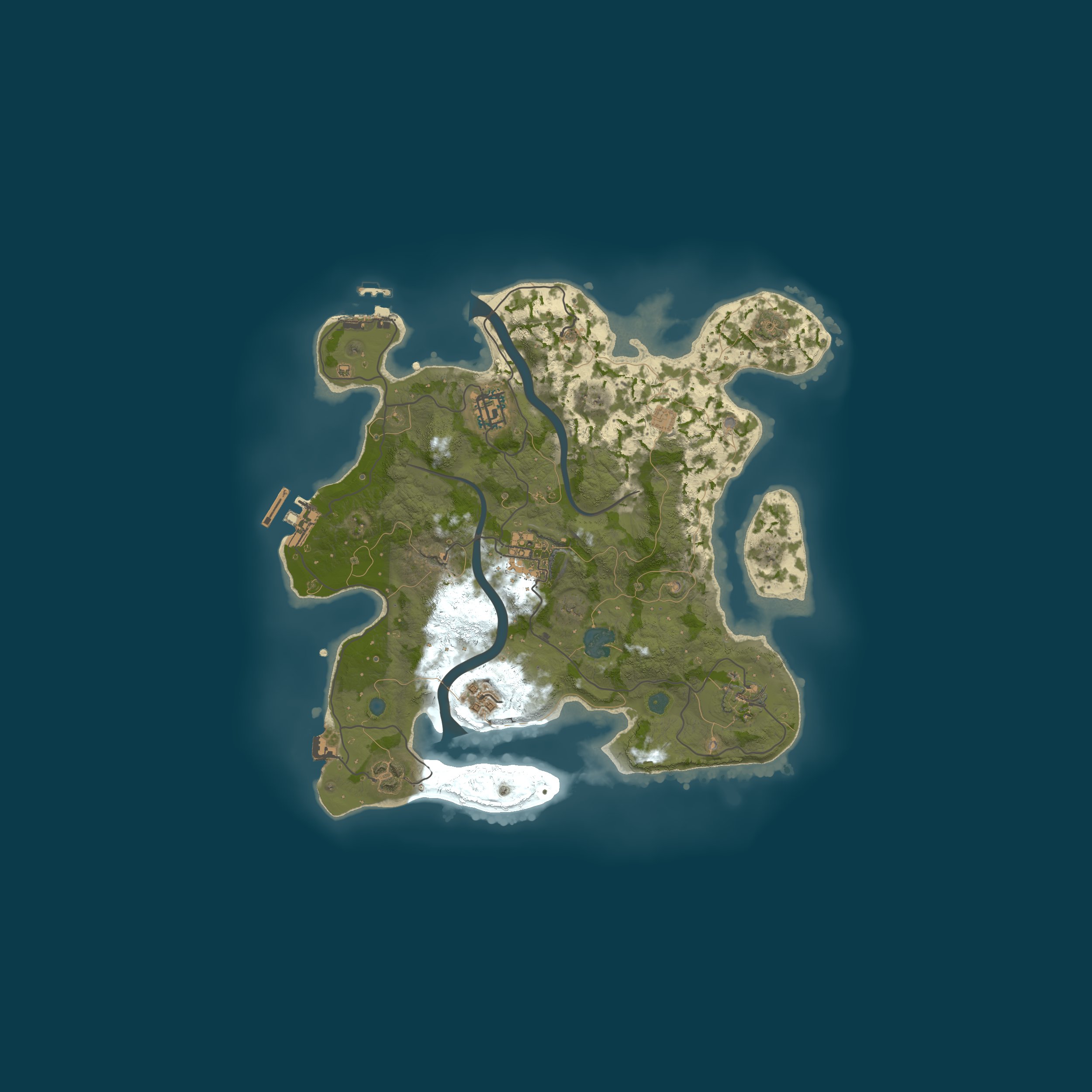 Map for [US] Shooters Rust 1000X PVE XP|KITS|SHOP