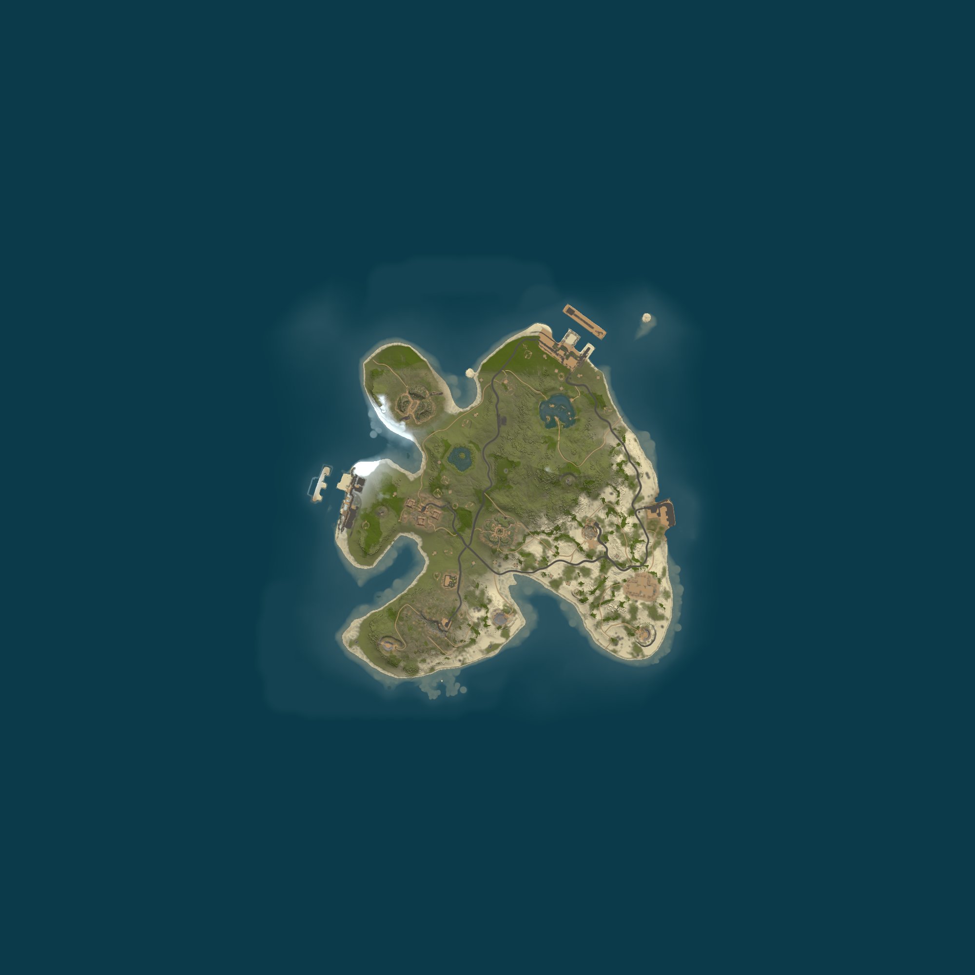 Procedural Map, size 2000, seed 1641485118