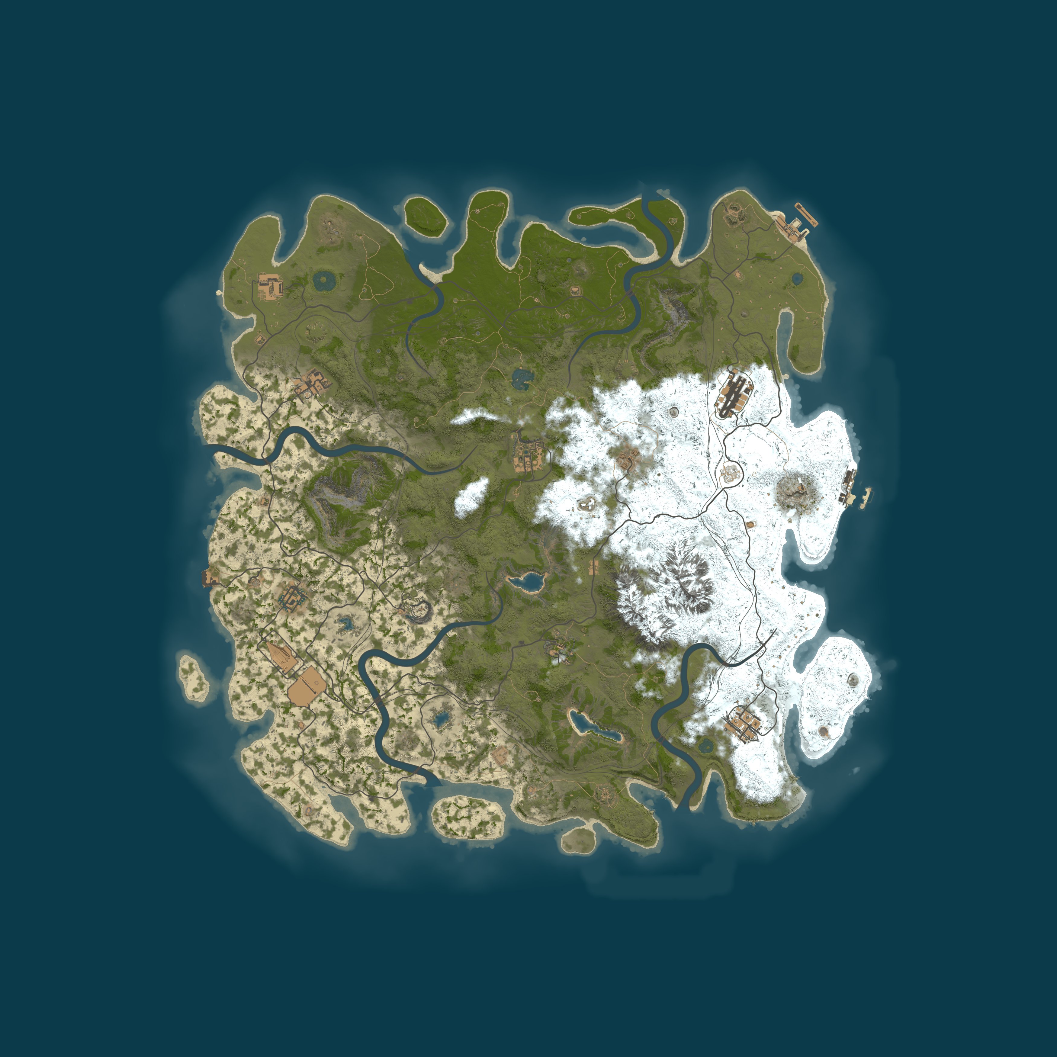 Procedural Map, size 5000, seed 2147483627