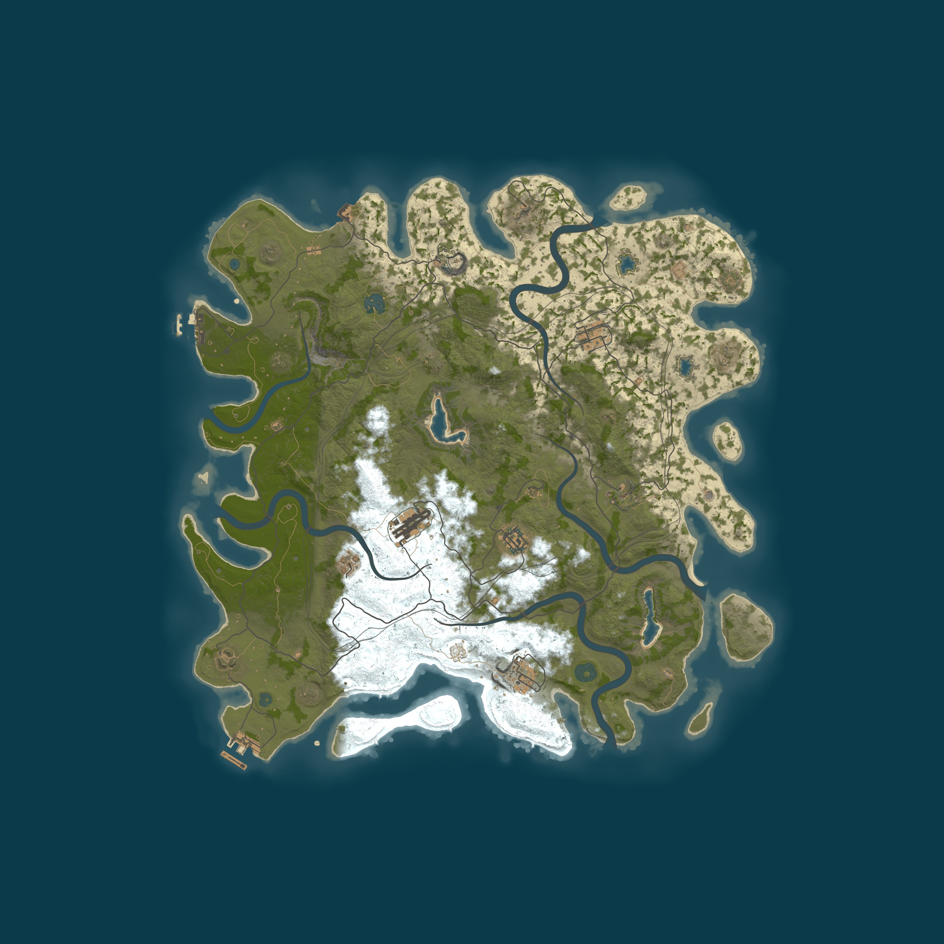 Map for RustPlay Building And Base Defense Testing Server