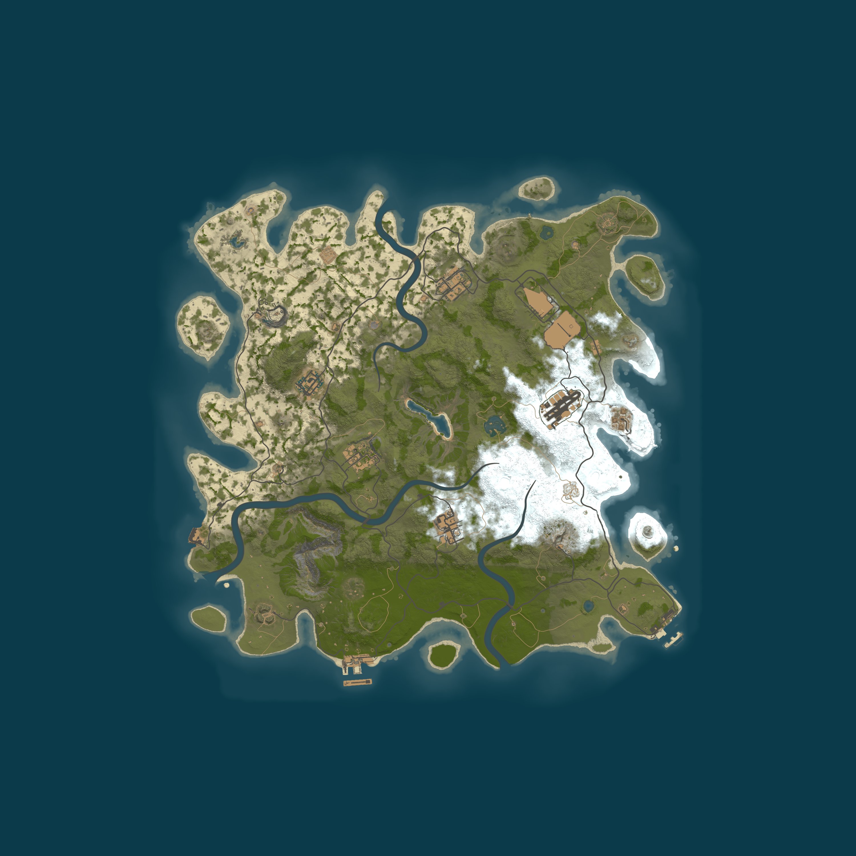 Map for RustGamingNation 1000x PvE [Events|Purge|Zombies|SkillTree]