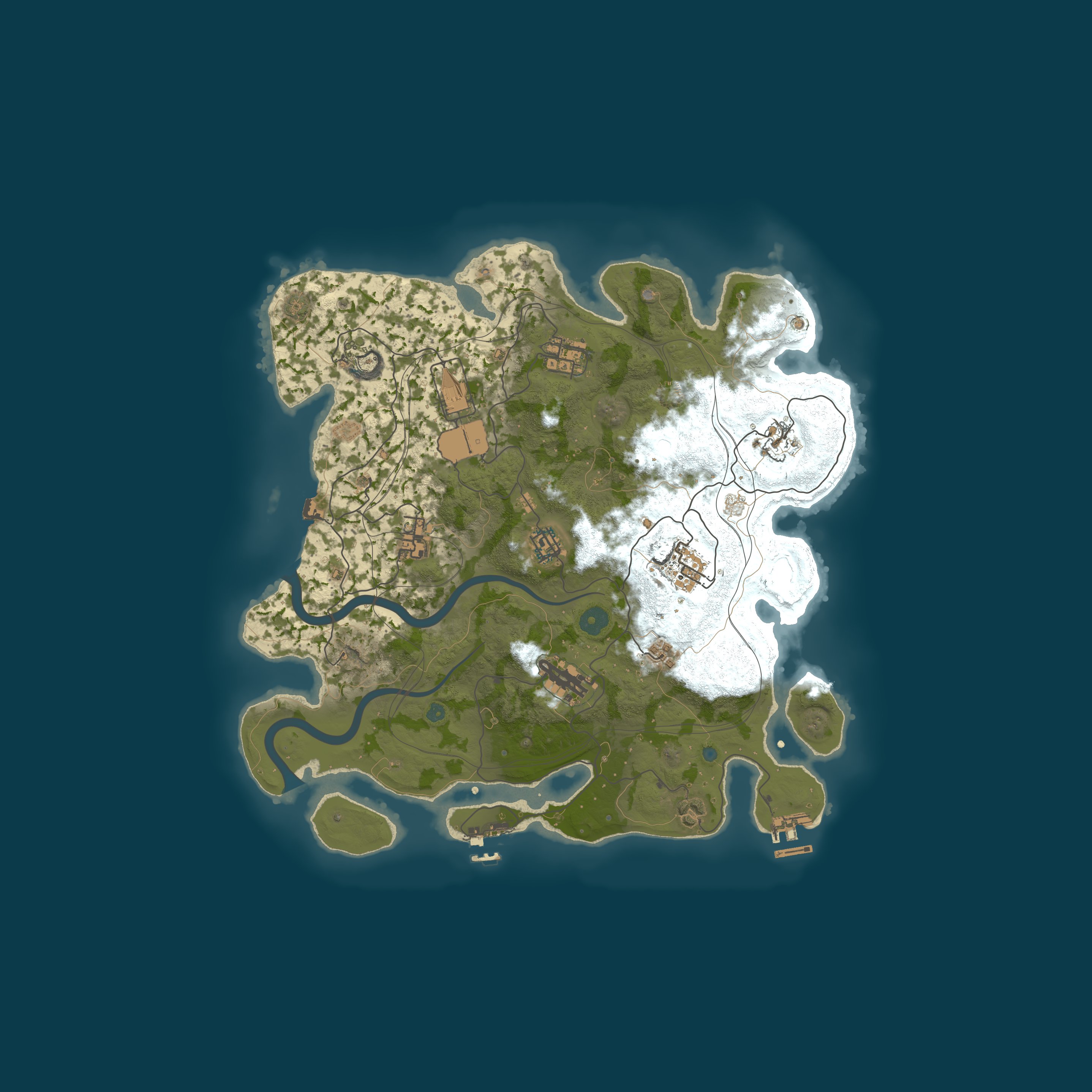 Map for BURP RUST #3 CLANS [X5|TP|KIT|LOOT+] WIPE 12.05