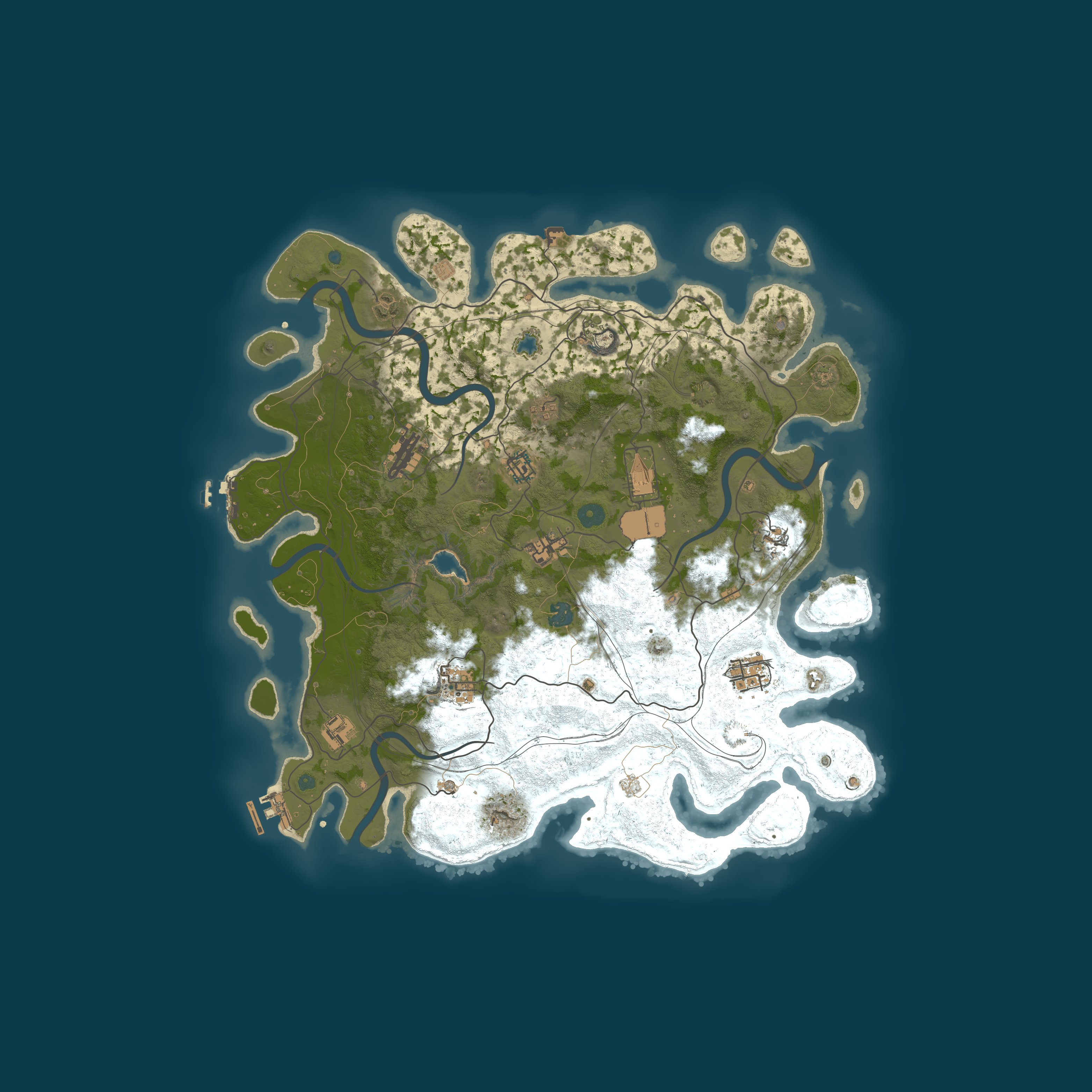 Map for RUSTY DUCK PVE |CONVOY|SPUTNIK|RAIDABLE BASES