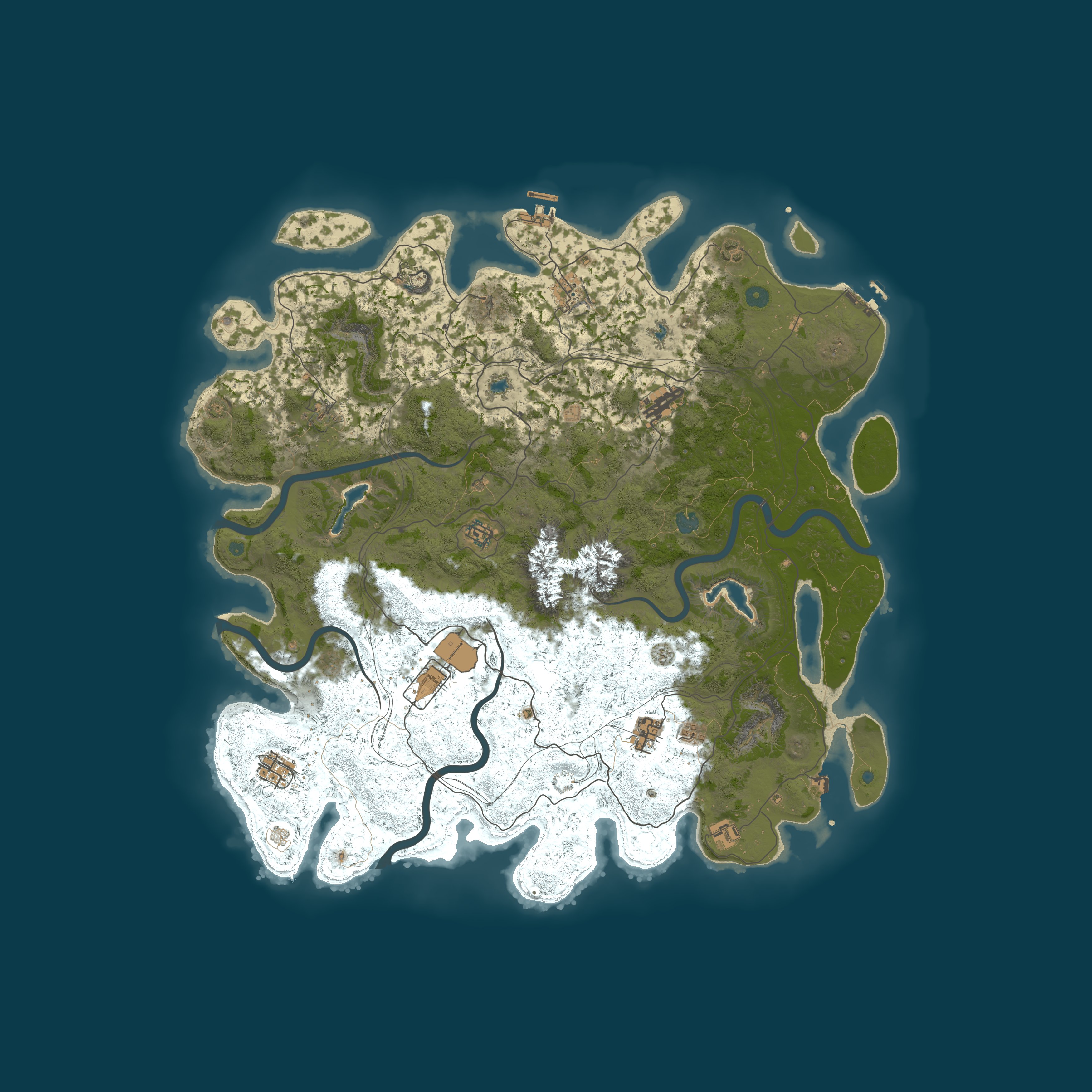 Map for Grandpa Rust PVE W/Purge Week & More [U.S.]