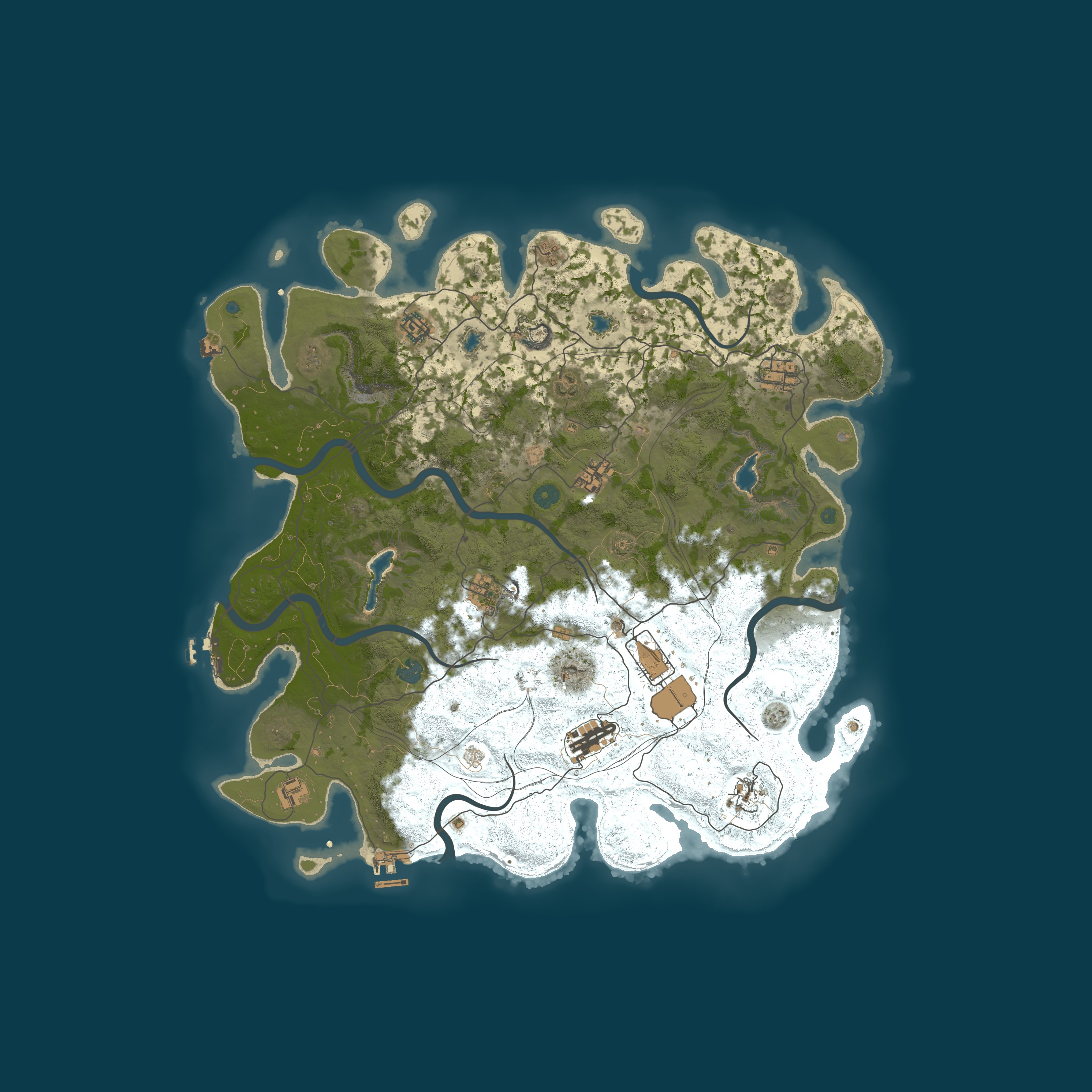 Map for MetaRust | PvE+ | RaidBases | Convoy | Shop | Kit | 5X