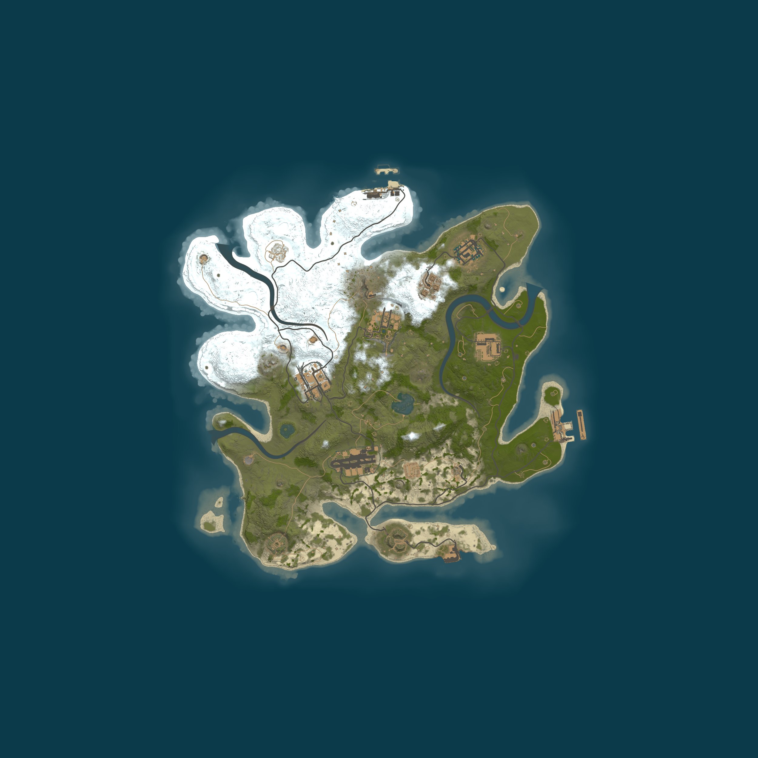 Procedural Map, size 3000, seed 16033