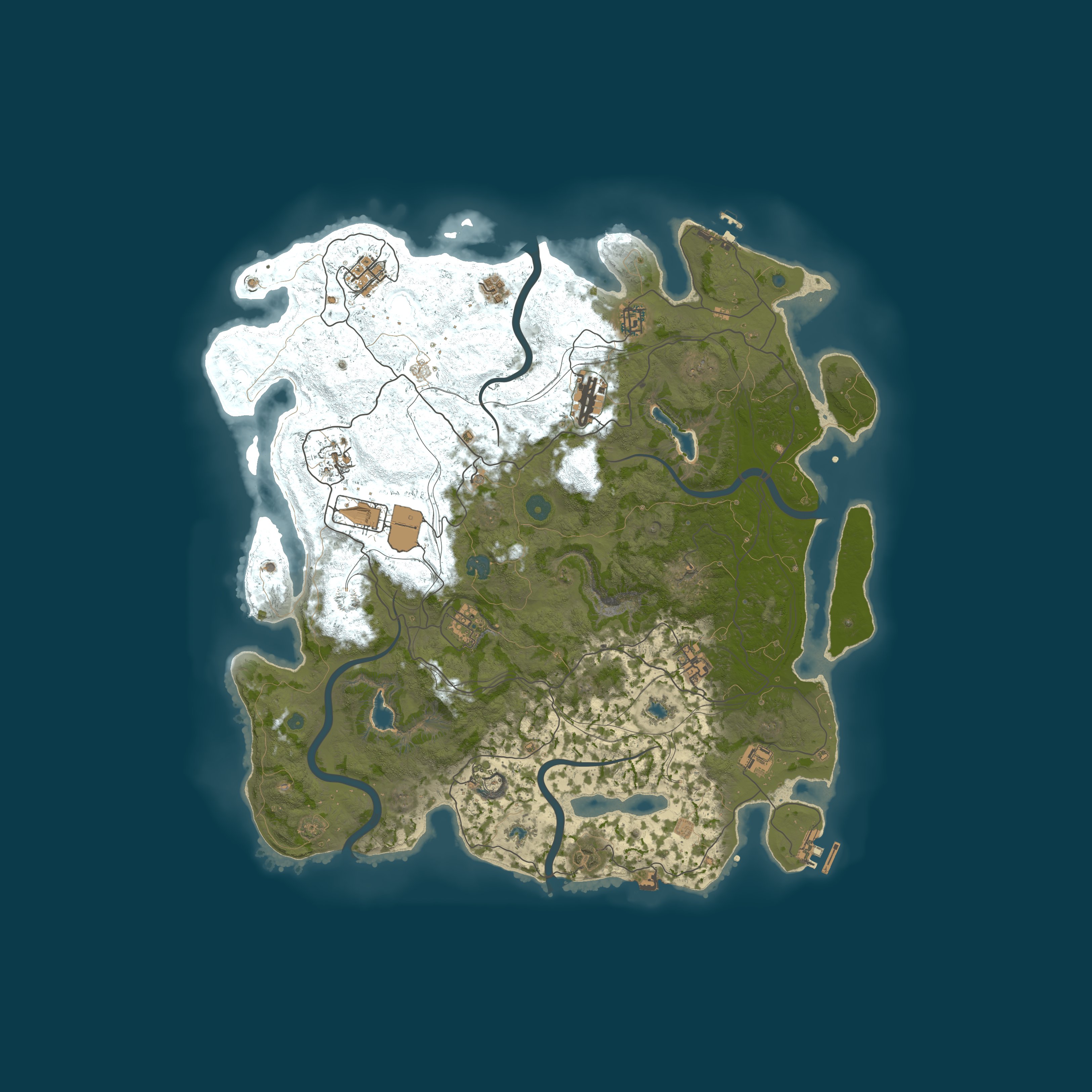 Map for Aglord - Wasteland Survival | Vanilla