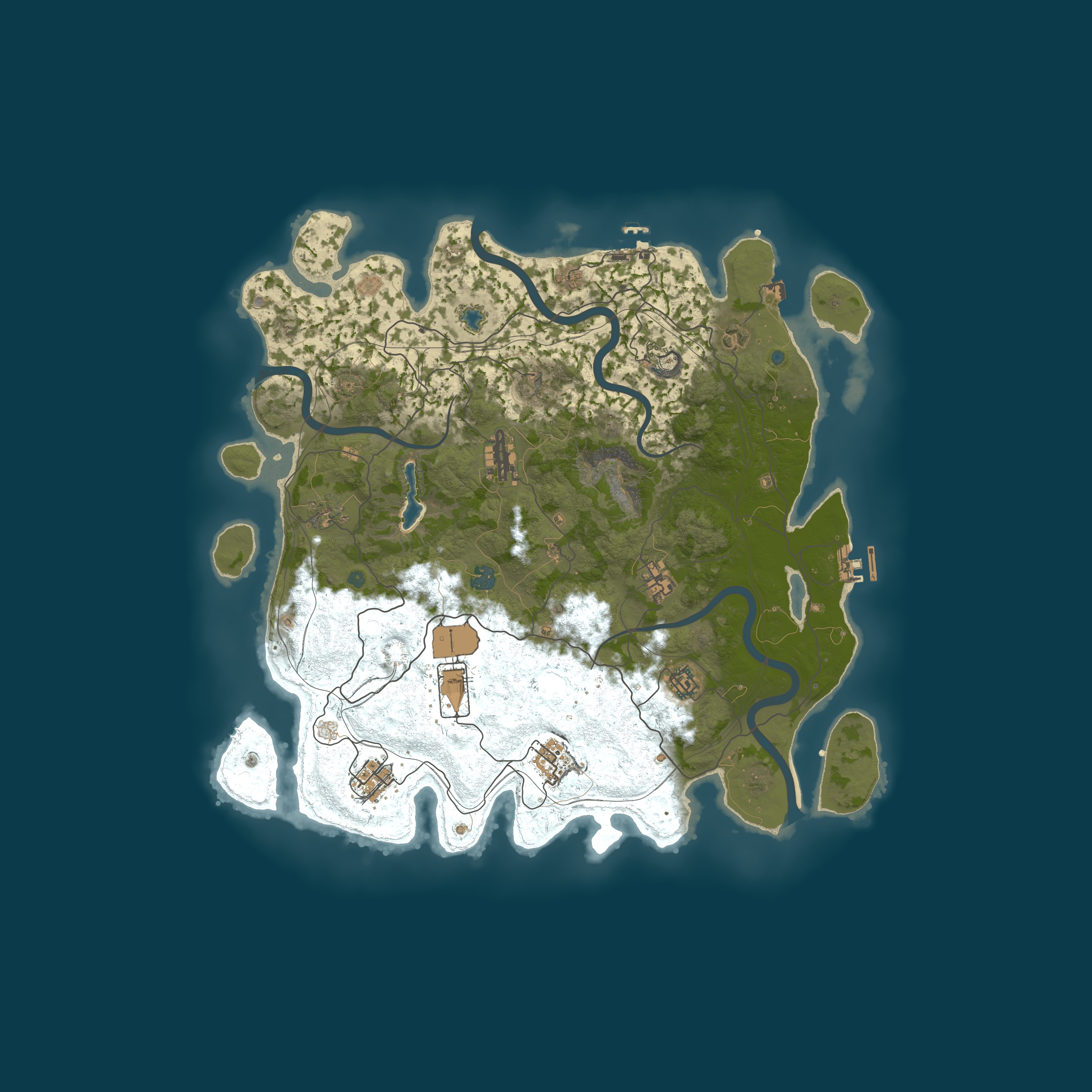 Map for [RU][PVE] ZLOY HARD SERVER | x0.5 | Events | Raidbase | Survial