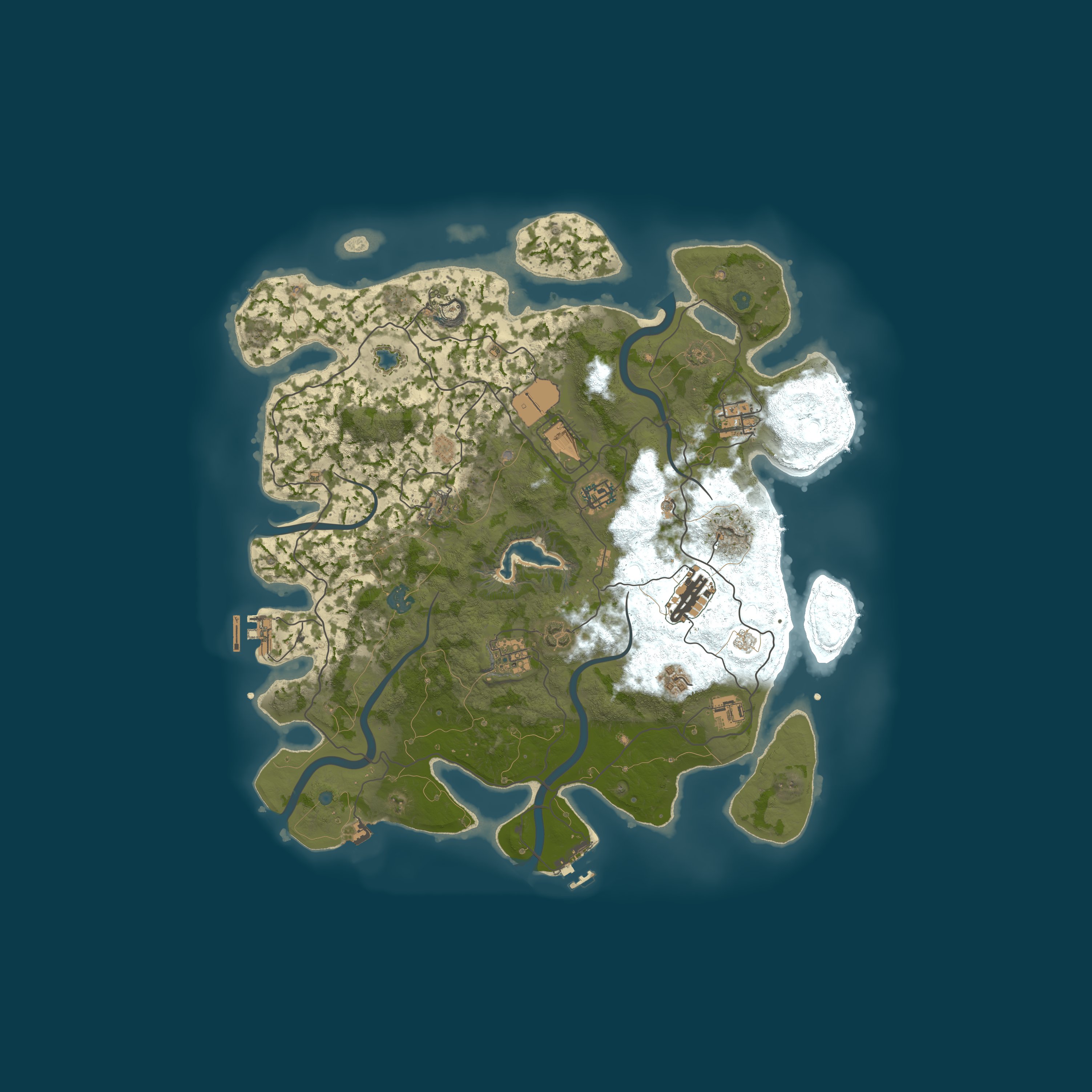 Procedural Map, size 4010, seed 846219357