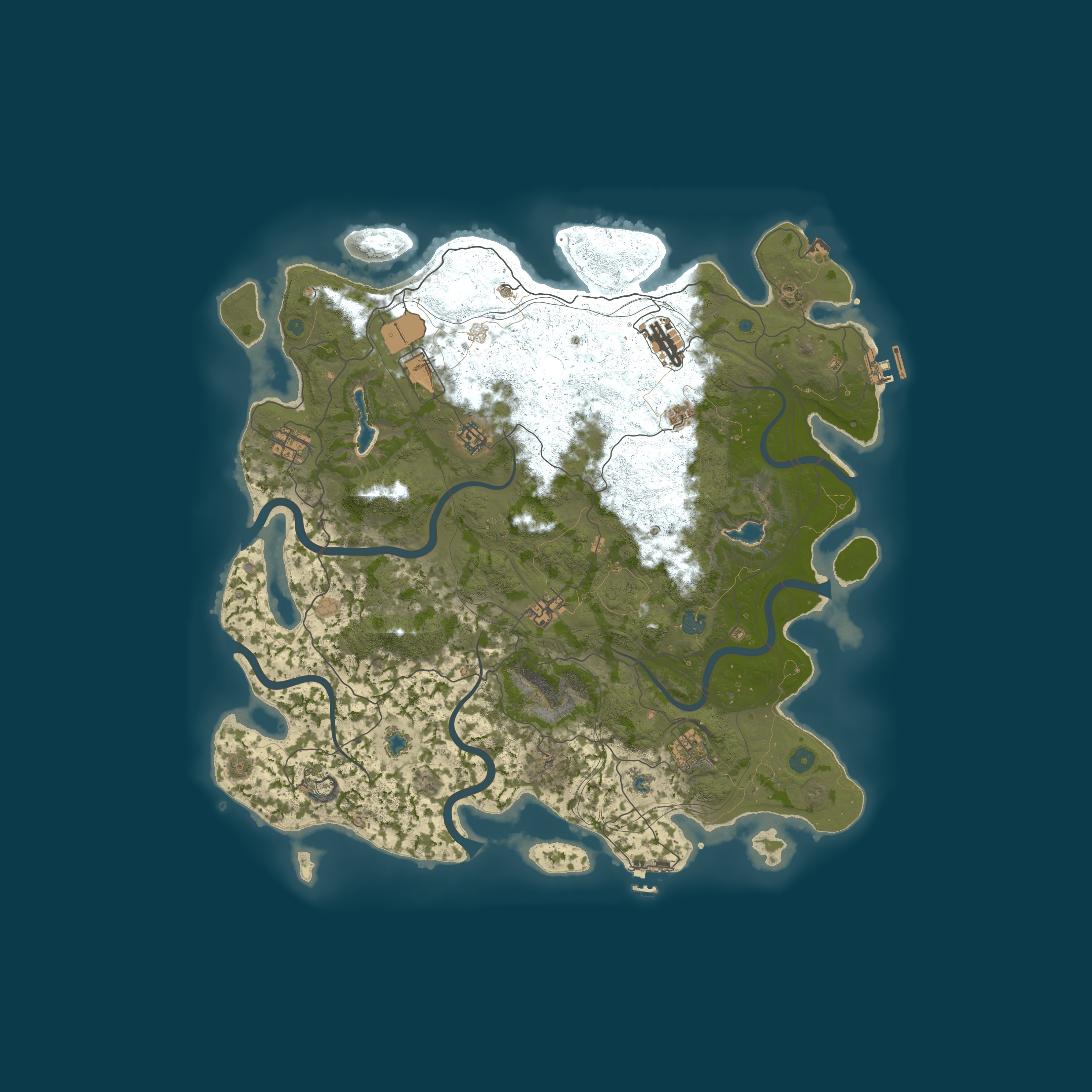 Map for RUST для новичков классика вайп 8.05