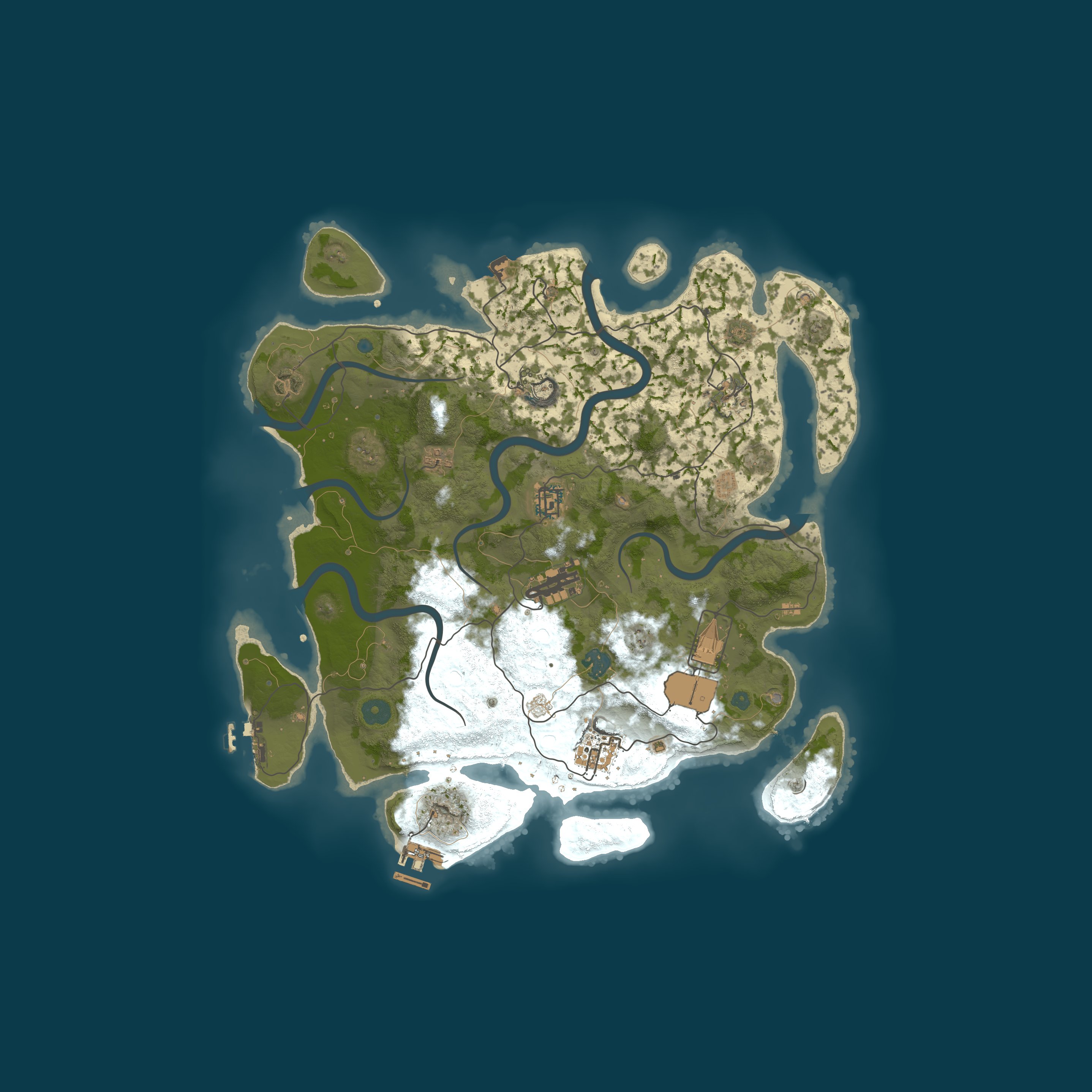Map for ★ Dream Rust x2 | Max 5 | TP | LOOT+ | RaidBases | Kits