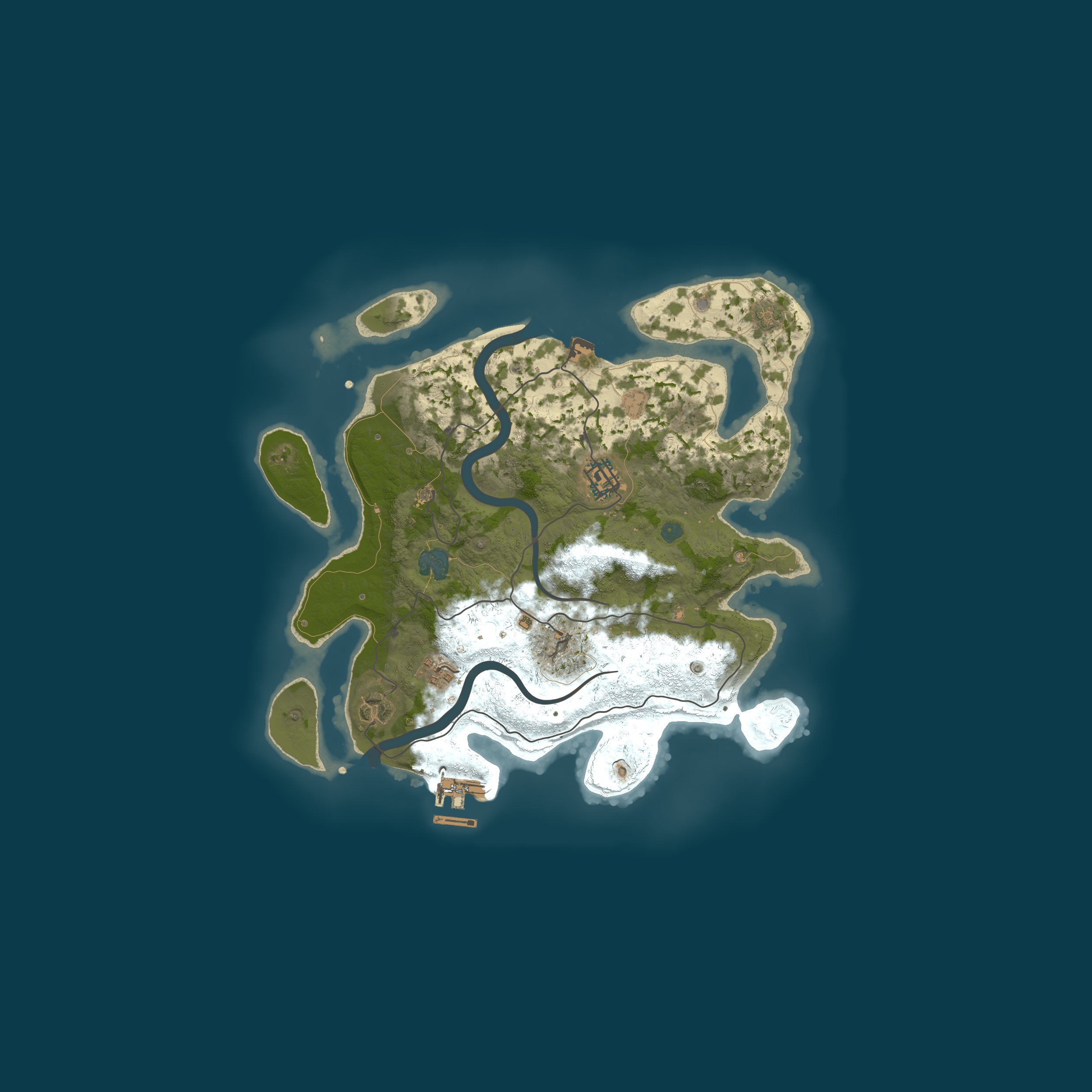 Map for A Shockbyte Rust Server