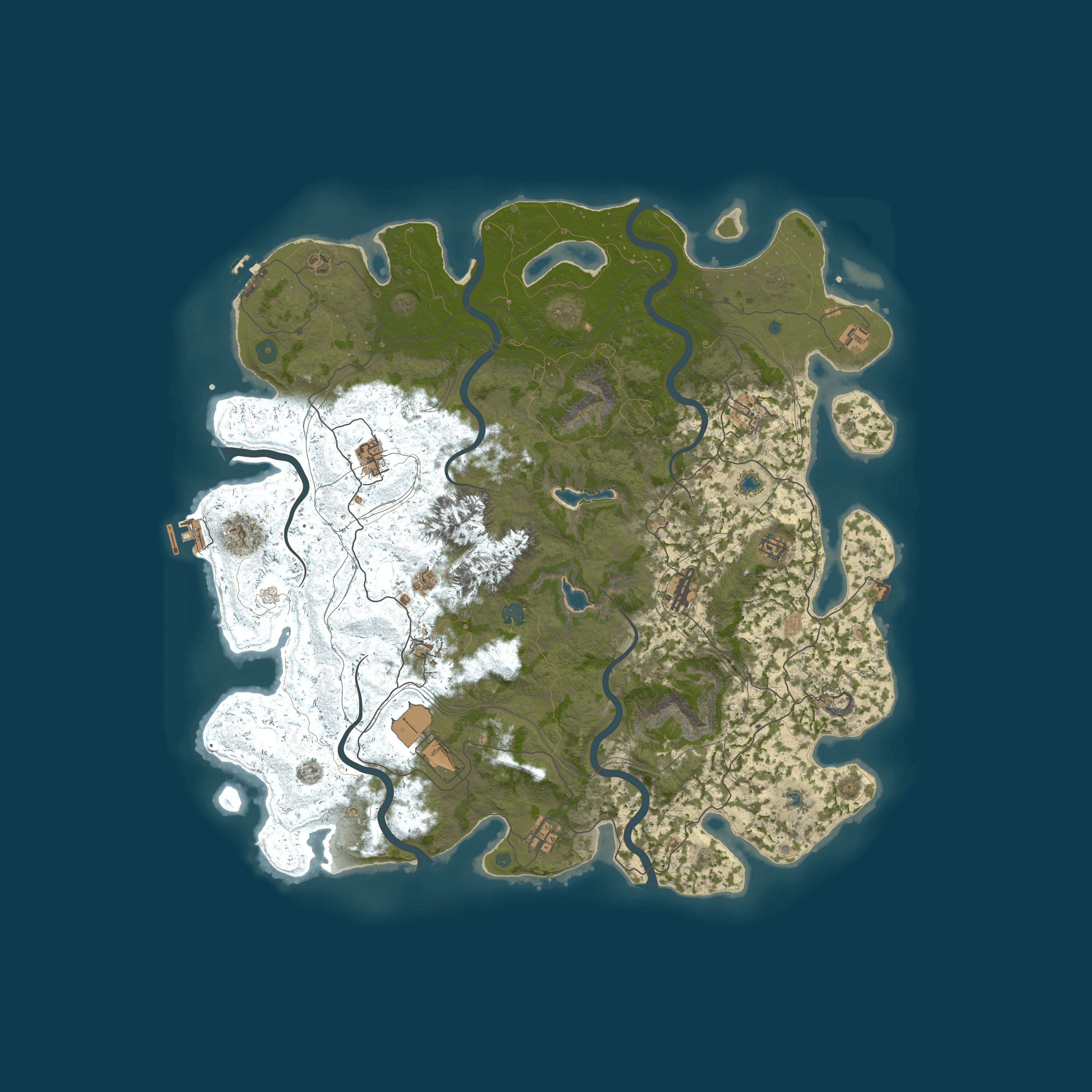 Procedural Map, size 5000, seed 933293216