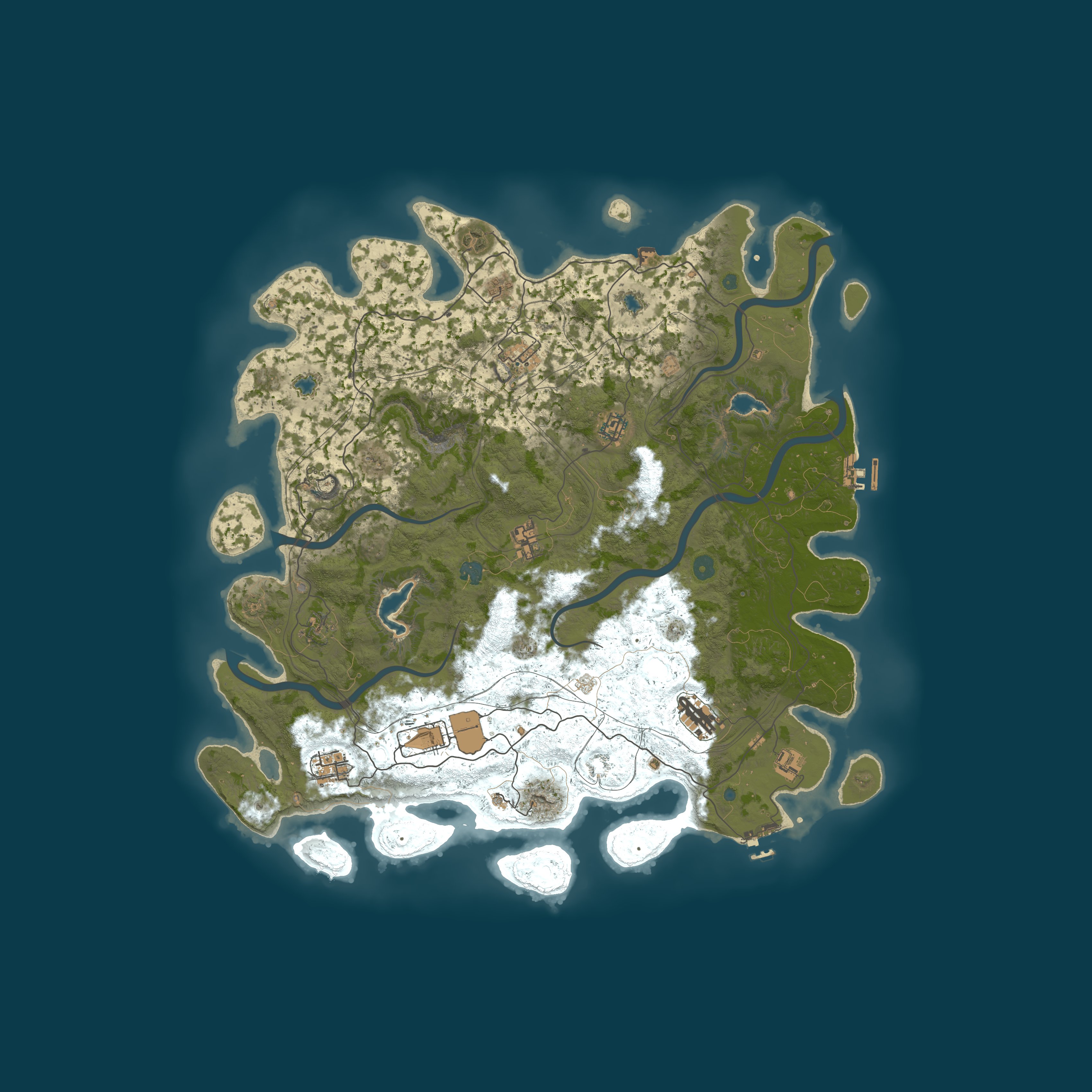 Procedural Map, size 4800, seed 483209101