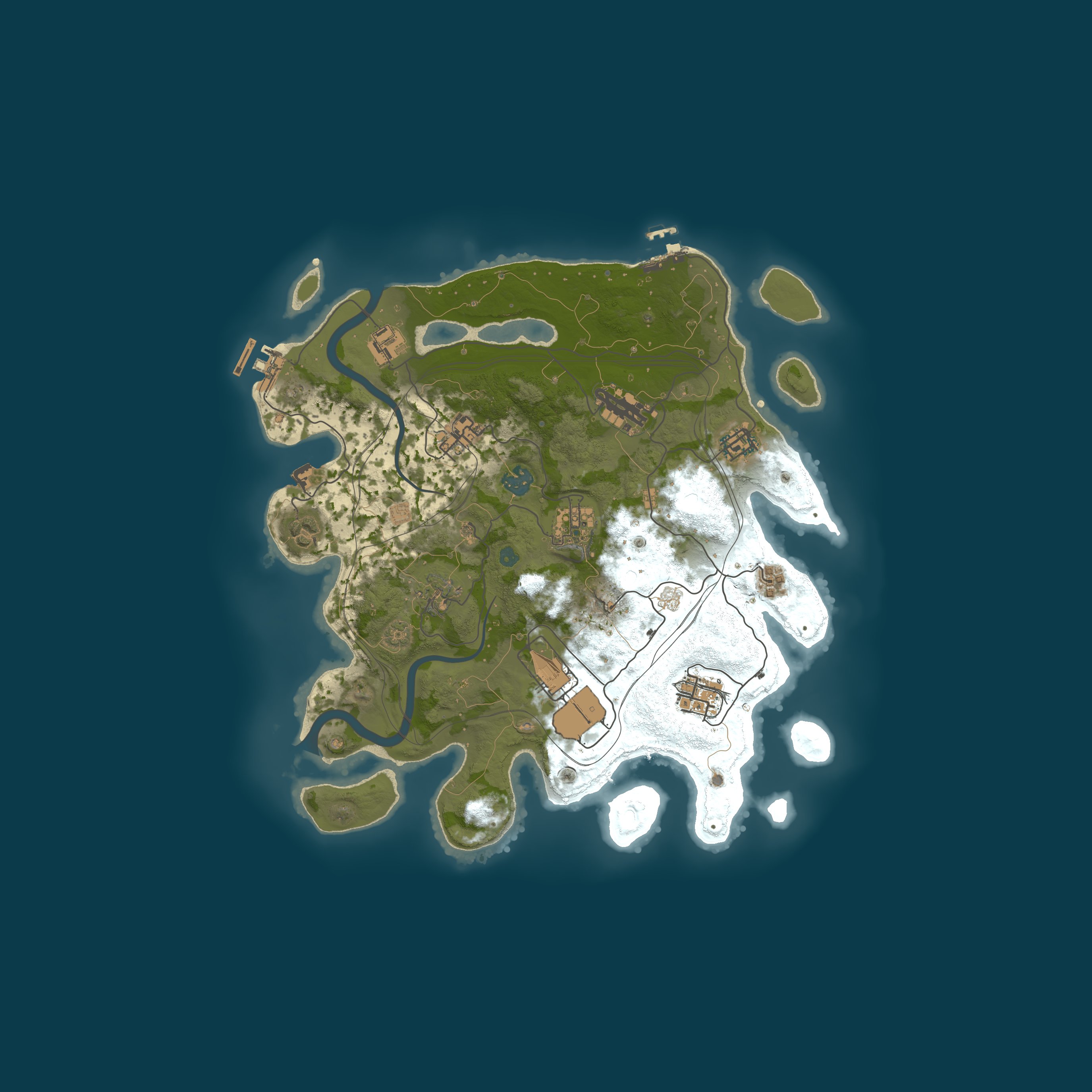 Procedural Map, size 3500, seed 958535175
