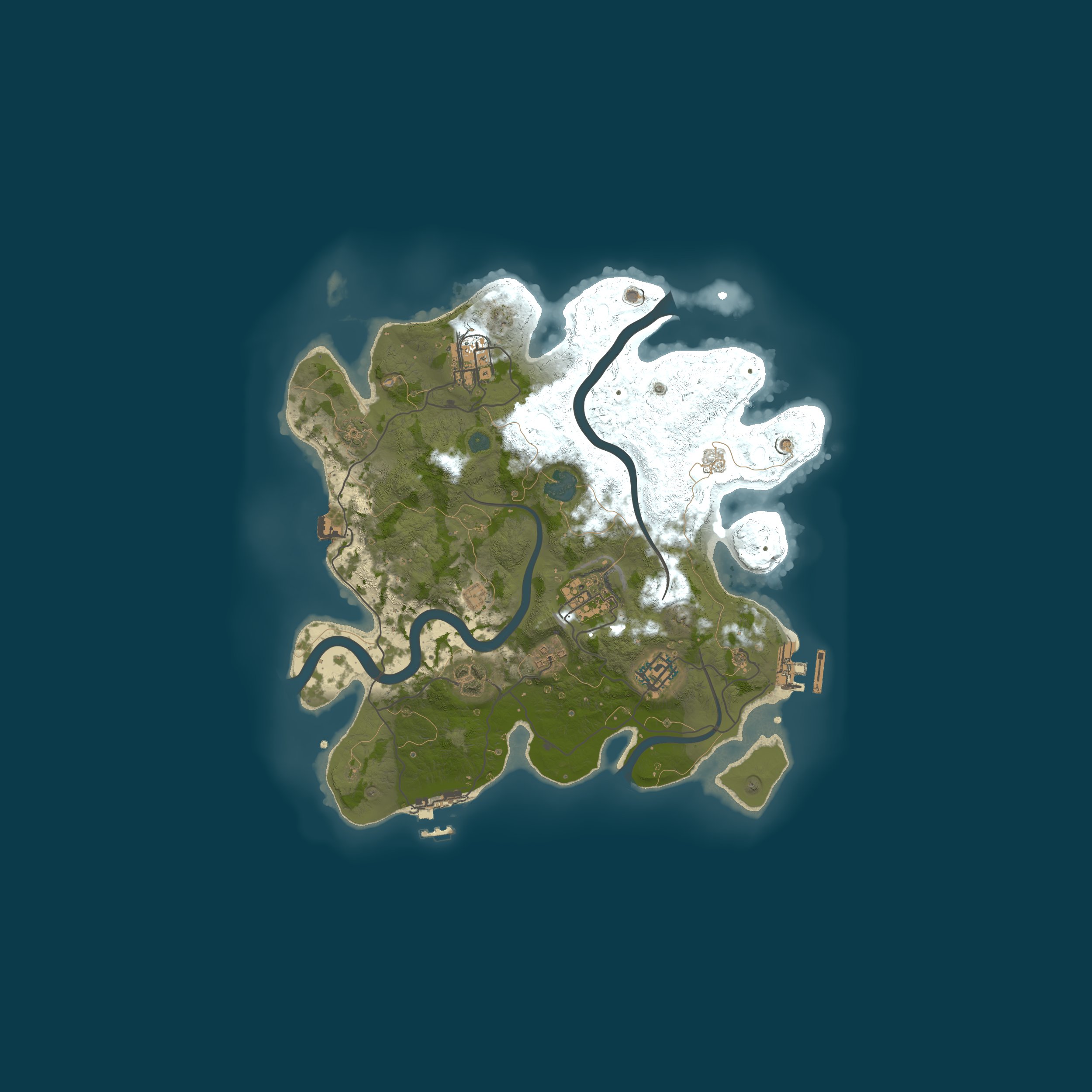 Map for [US] Emperor Rust 5x | Weekly | Kits | Loot+ | Active Admins