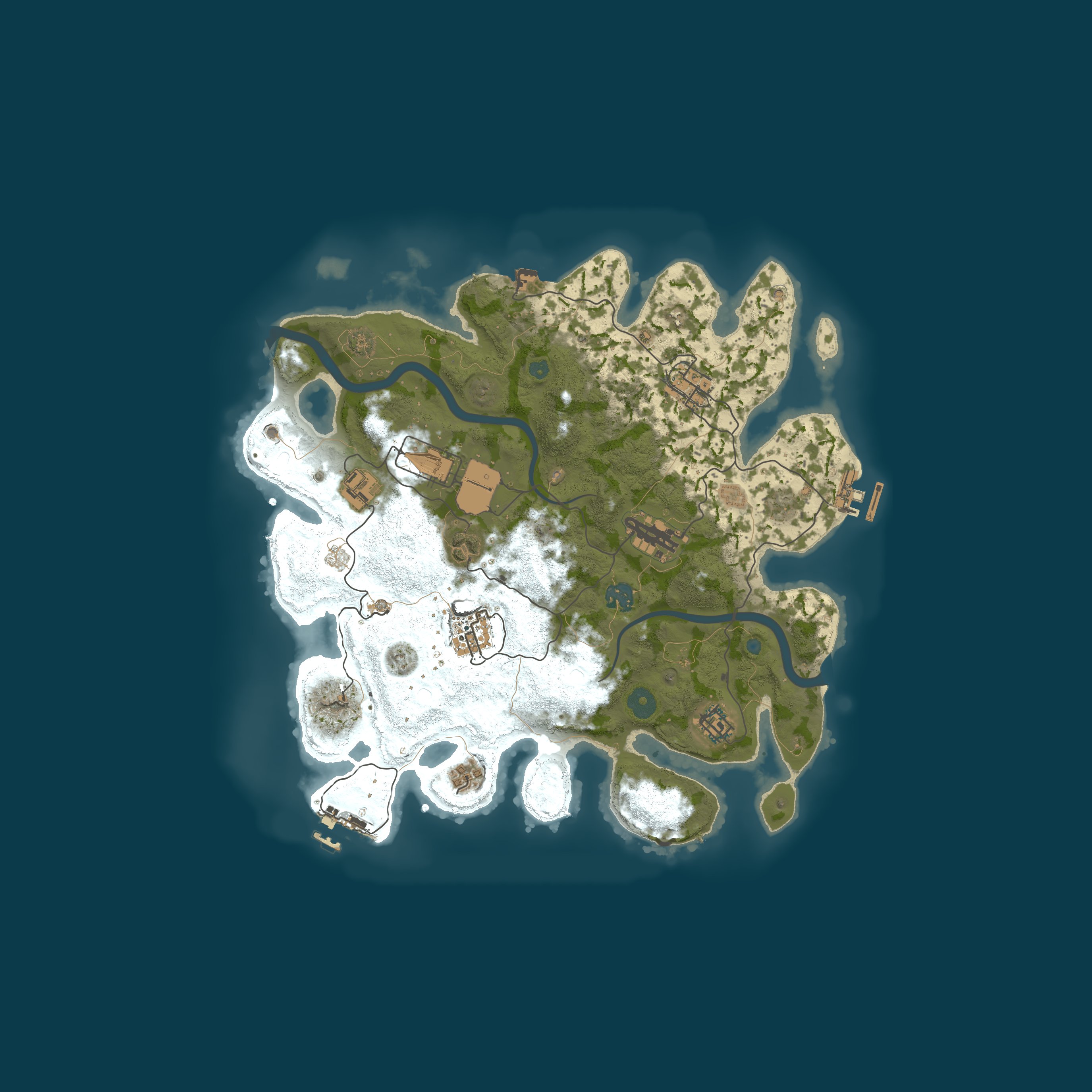 Procedural Map, size 3500, seed 212808809