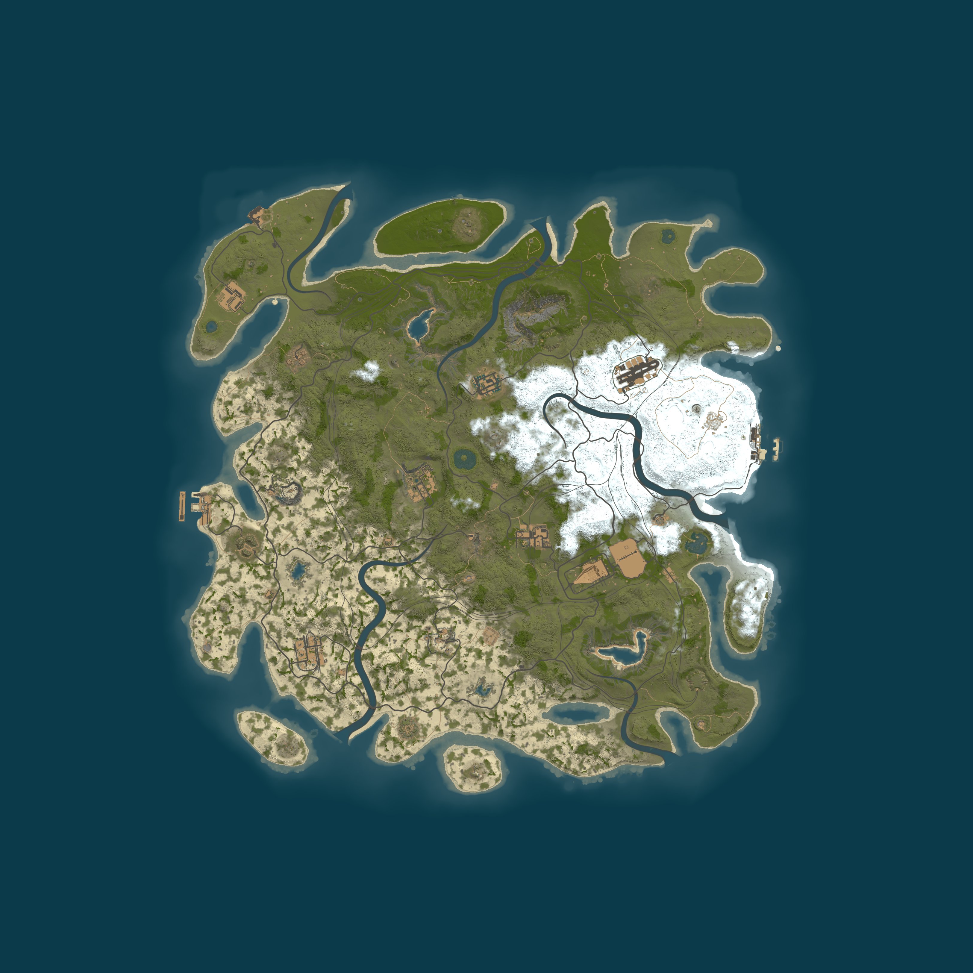 Procedural Map, size 4500, seed 2117007945