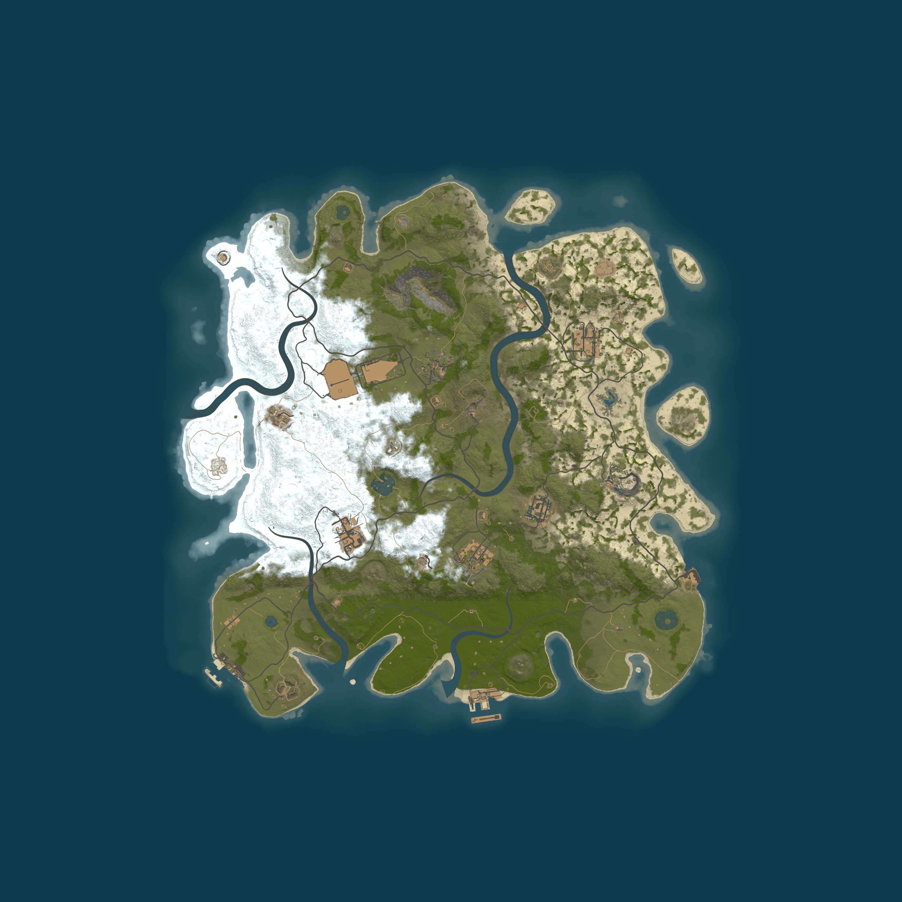 Map for RustGamingNation 5x PvE [Events|Purge|Zombies|SkillTree]