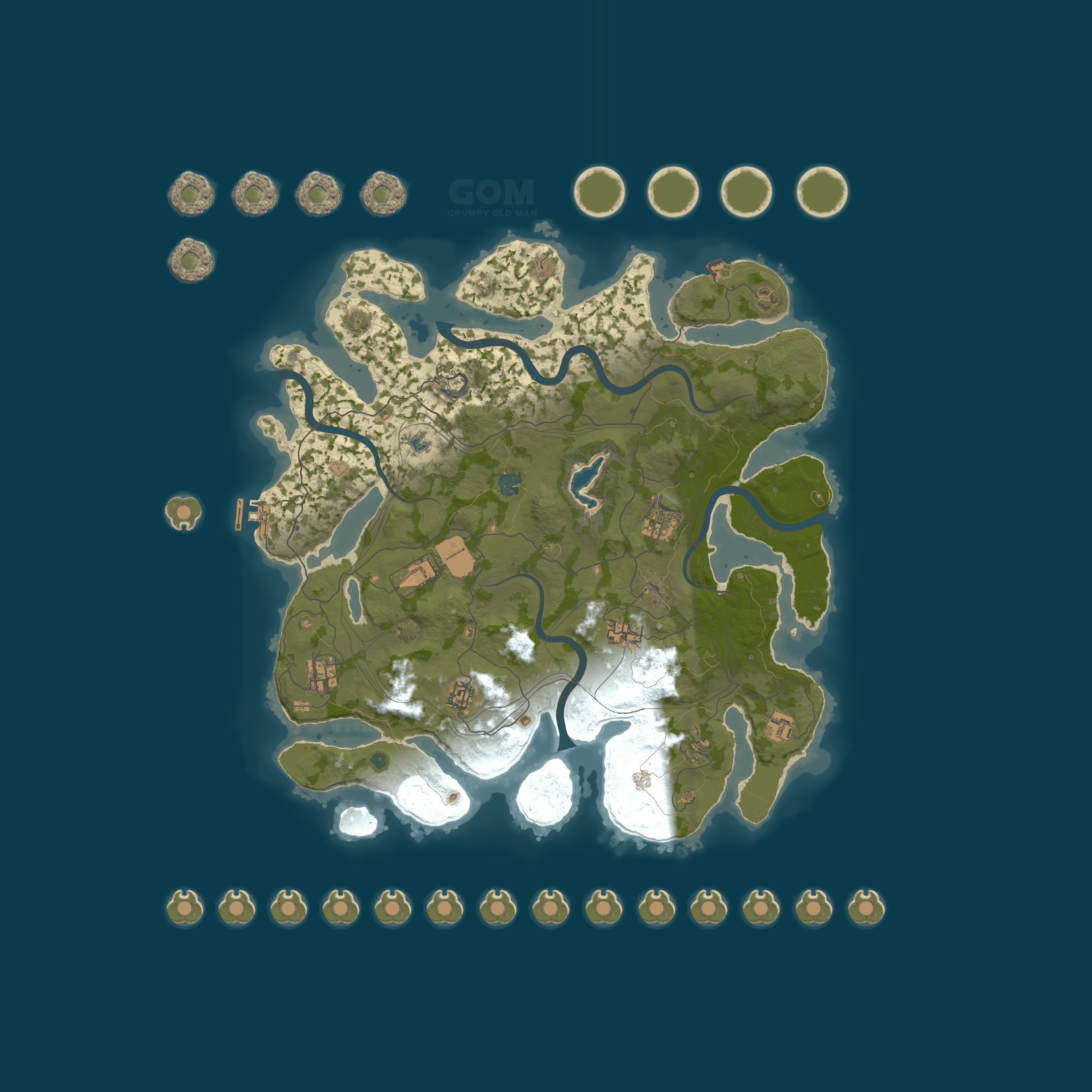 Map for GOM 15x PVE Grumpy Old Man |Kits|Skins|BackPack|Shop|RaidableBa