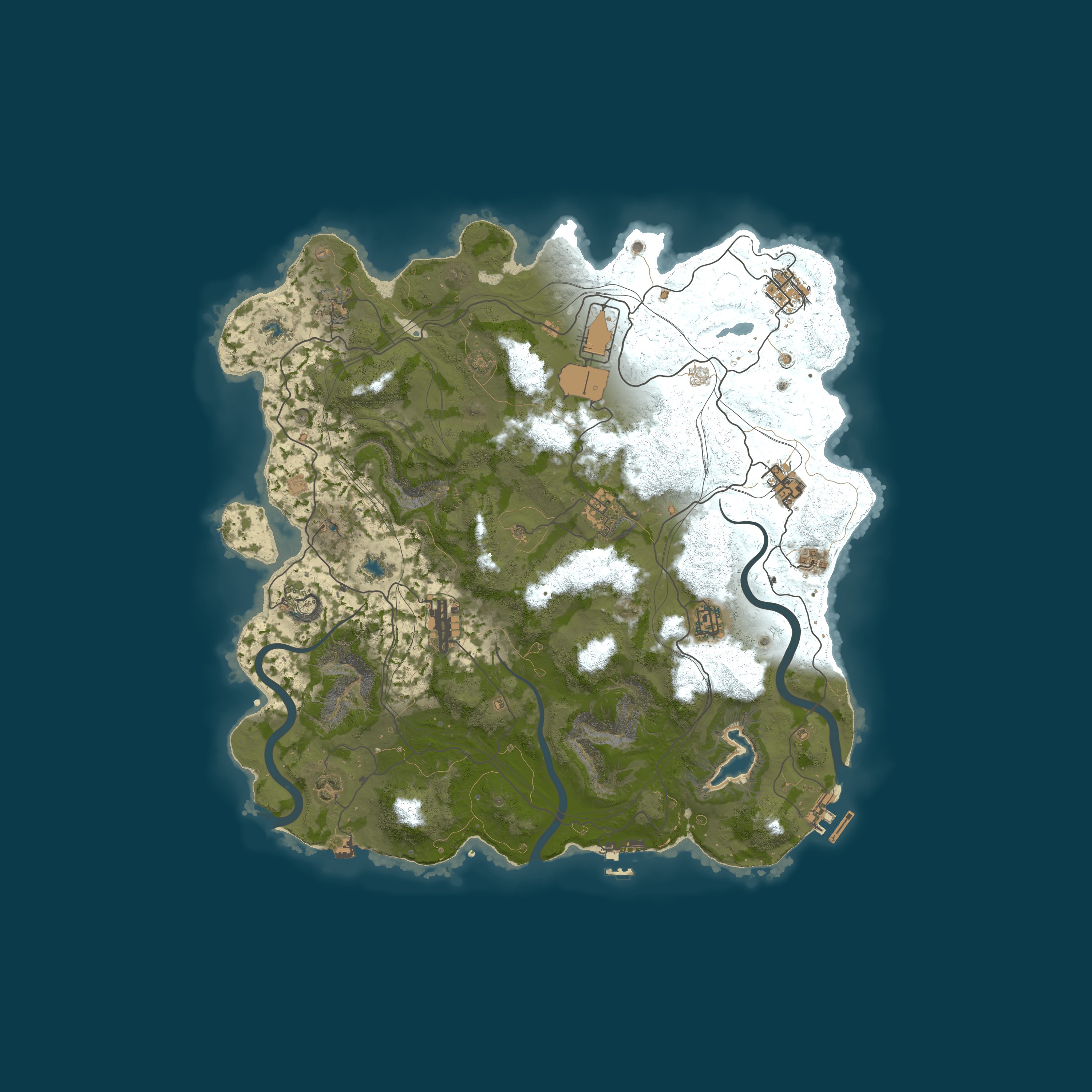 Map for Reddit.com/r/PlayRust - US Low Pop