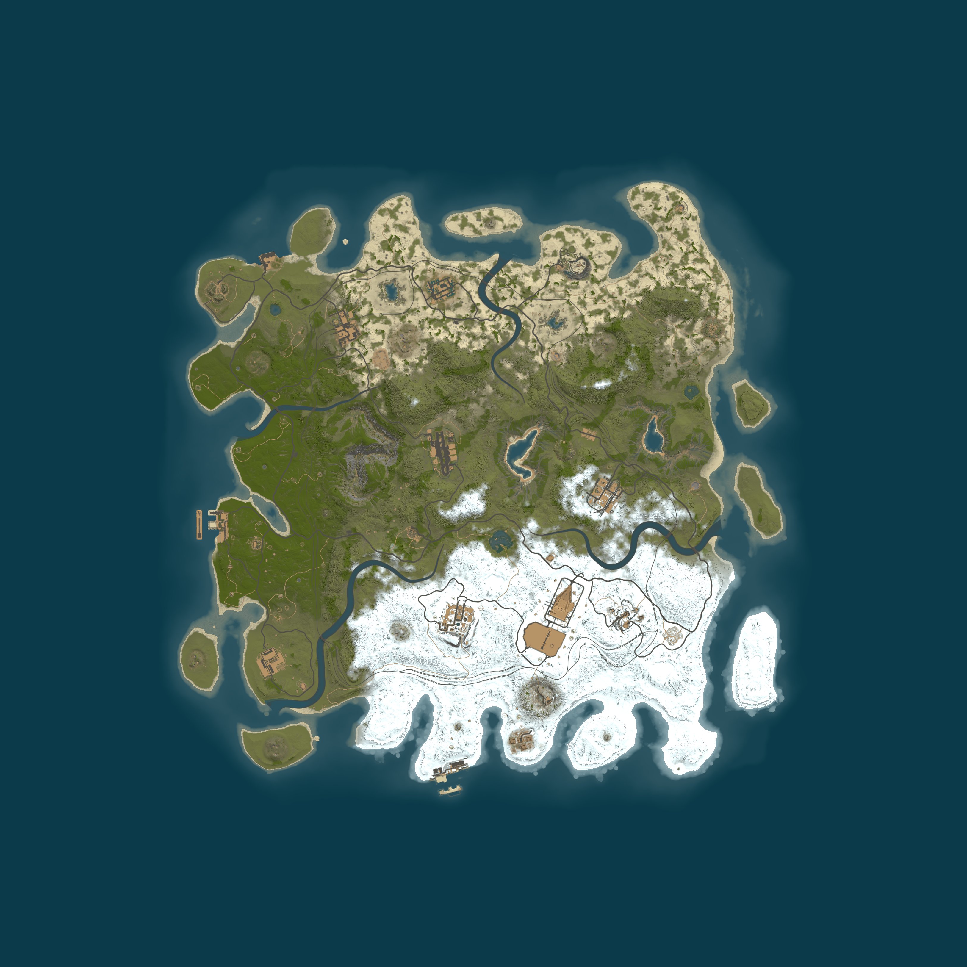 Map for RustGamingNation 1000x PvE [Events|Purge|Zombies|SkillTree]