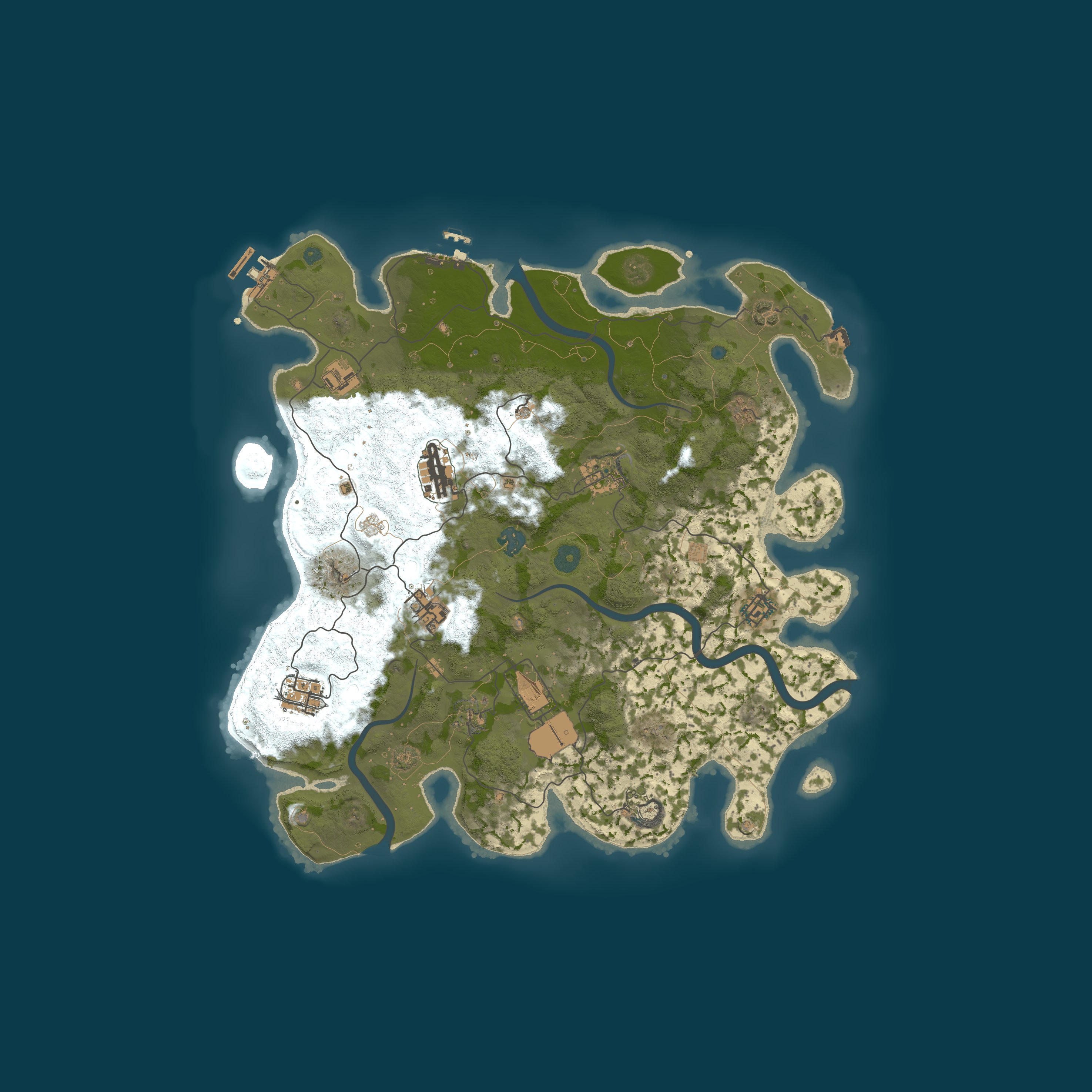 Procedural Map, size 3900, seed 1471347516