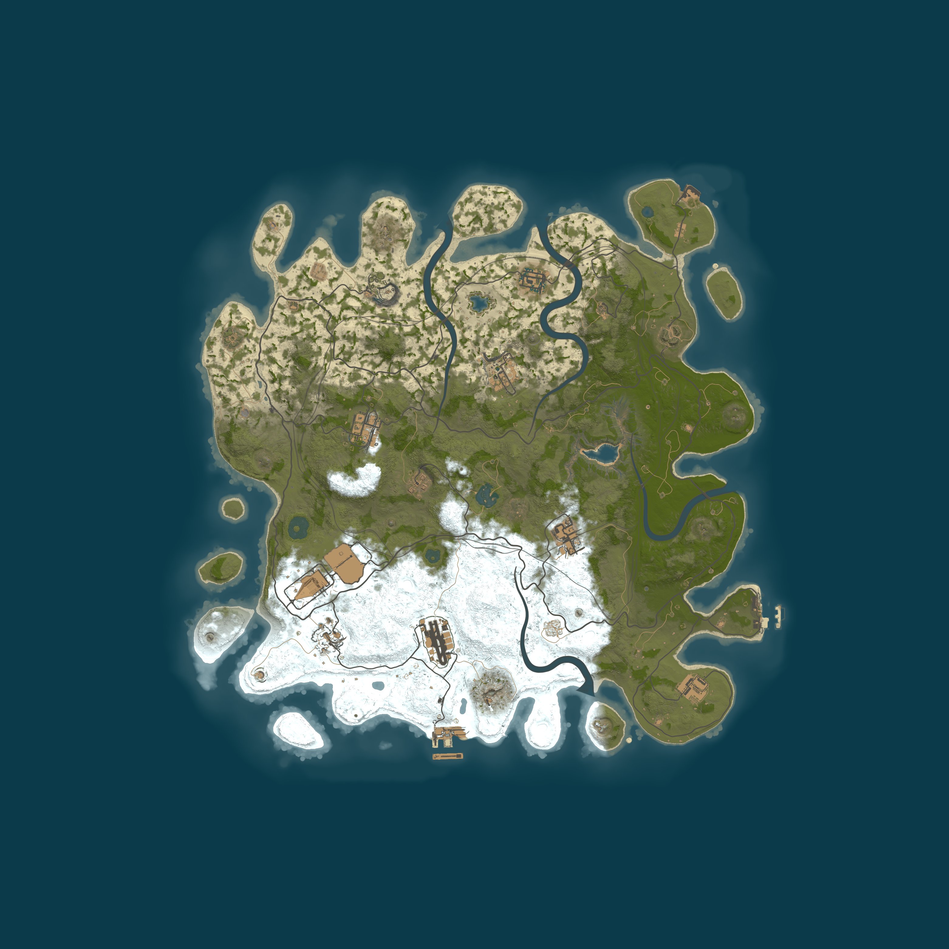 Map for [RU][PVE] ZLOY HARD SERVER | x0.5 | Events | RaidBase | Survial