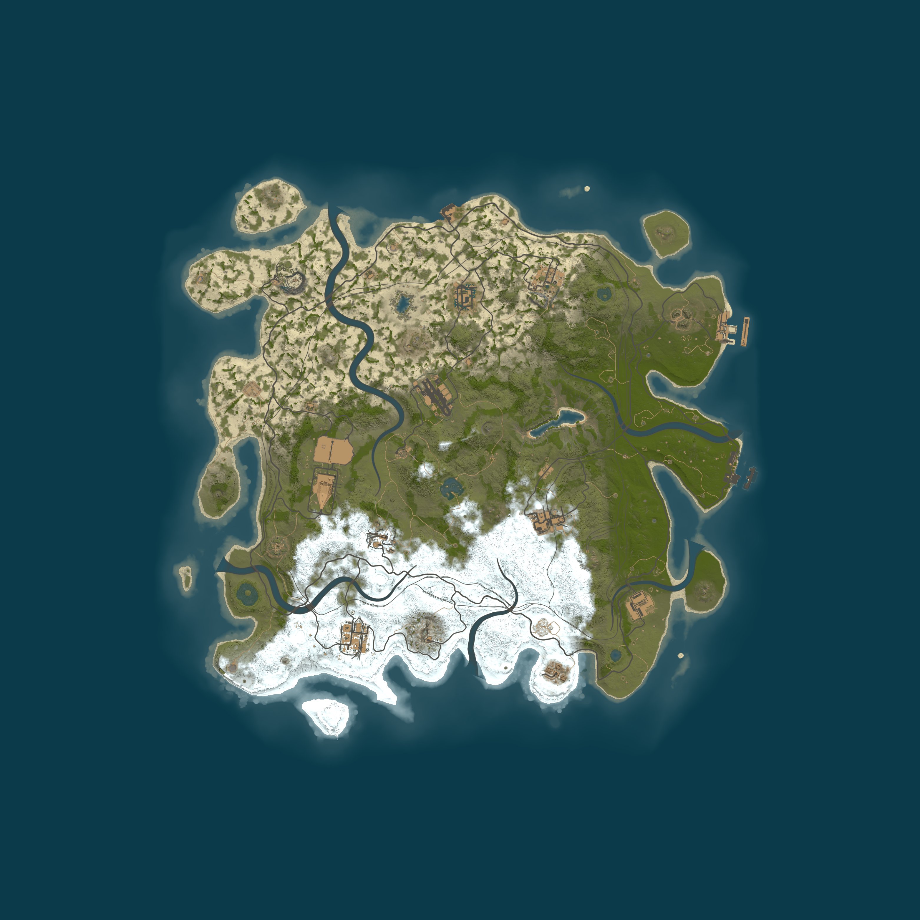 Fudge PvE Testserver — Процедурная карта 4250, seed 128664991