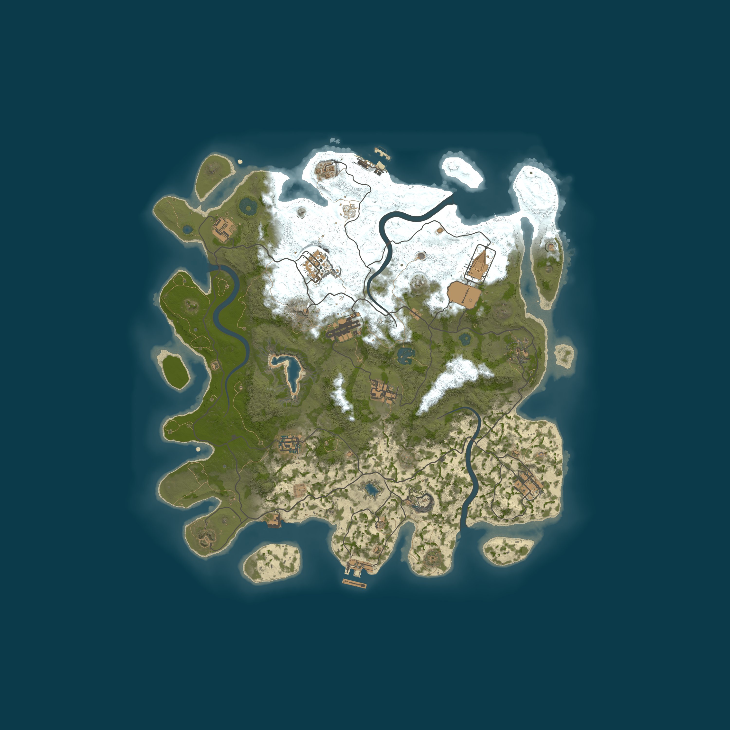 Map for **SMURFS SERVER, 4X PVE, BIWEEK WIPES**
