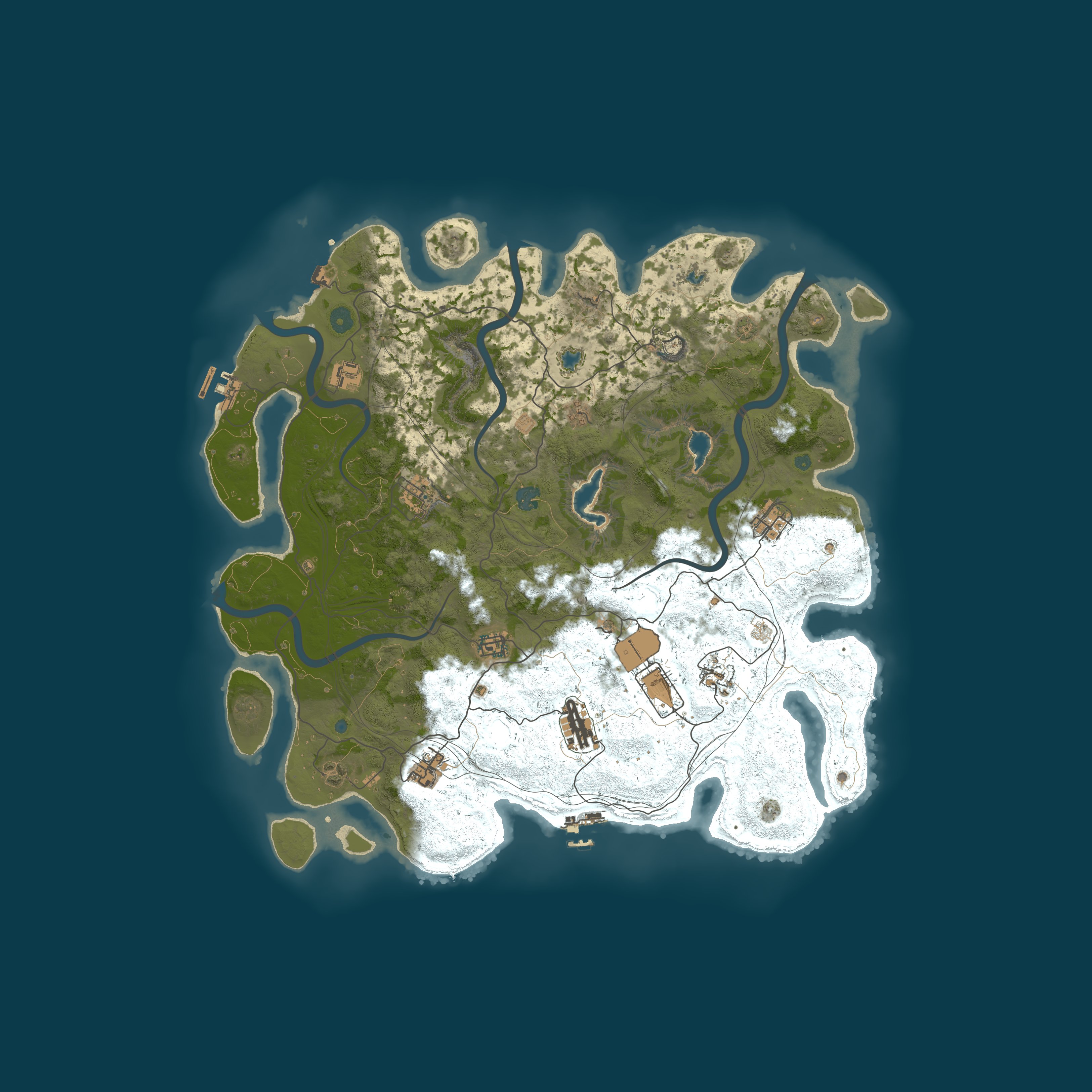 Map for RustGamingNation 100000x PvE [Events|Purge|Zombies|SkillTree]