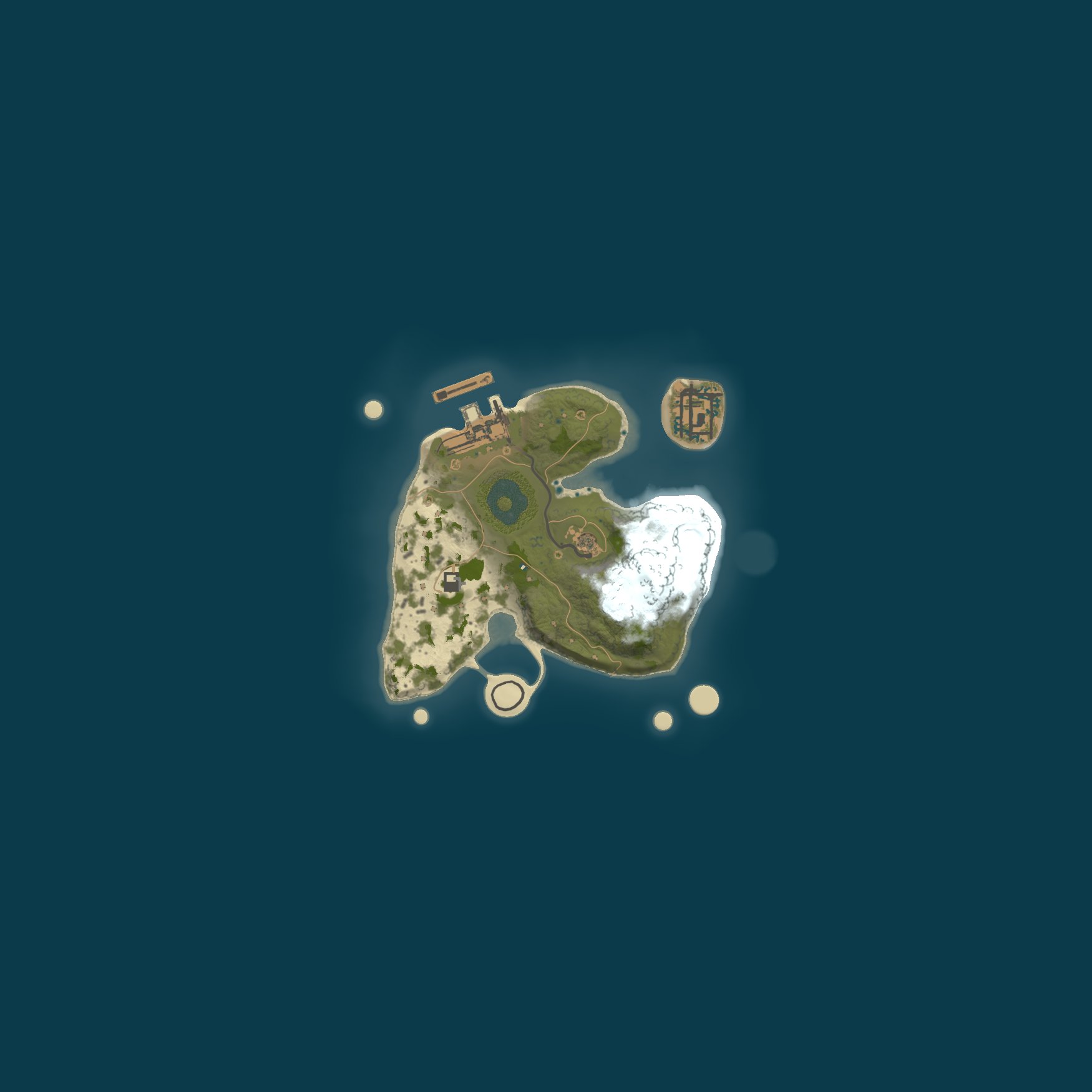 Map for QUICK RUST [ X5/X10 | SMALL MAP | CLANS | FARM ISLAND ]