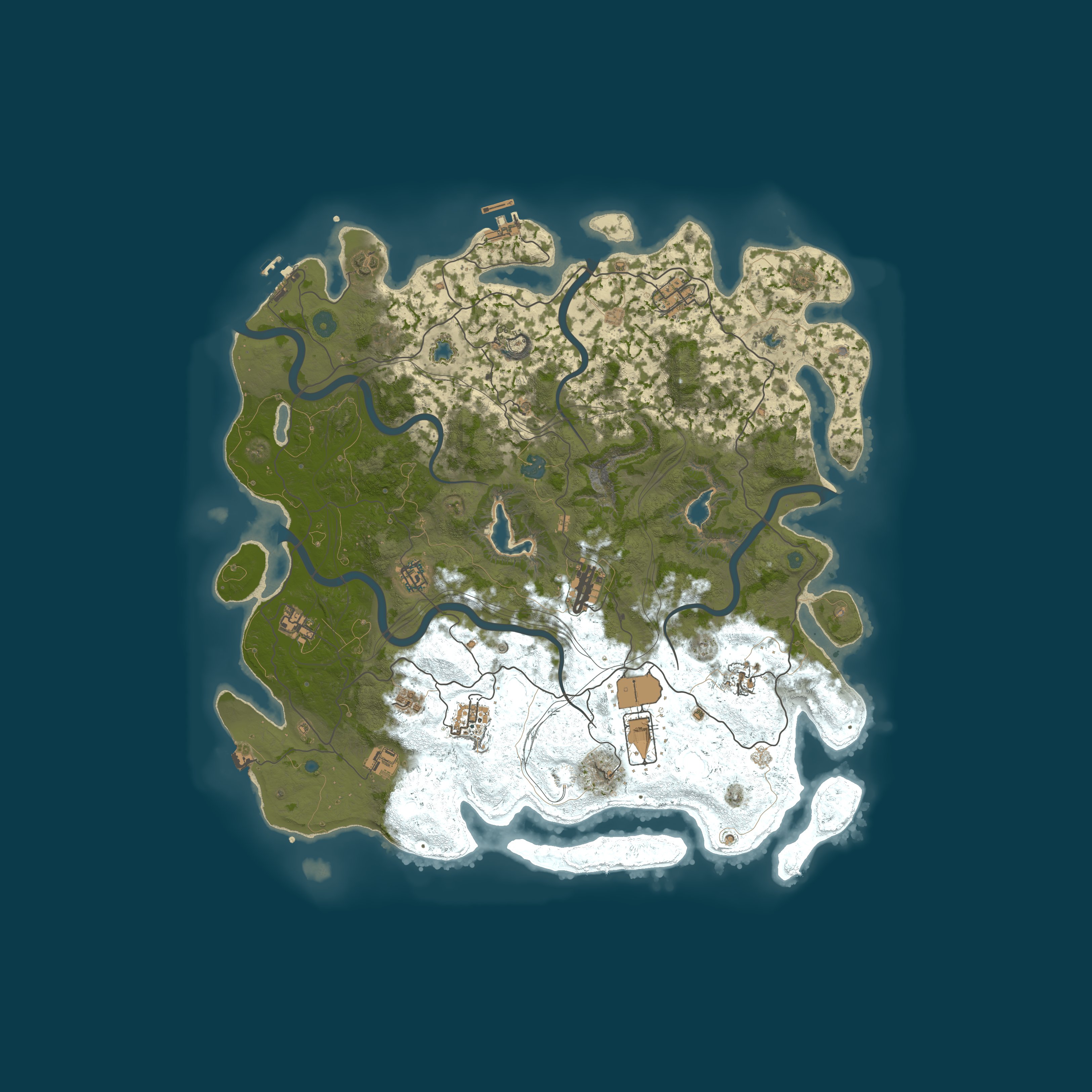 Map for [EU] LG Chill PVE 5x|Kits|Bases|Heli|Bradley|Convoys|Quests