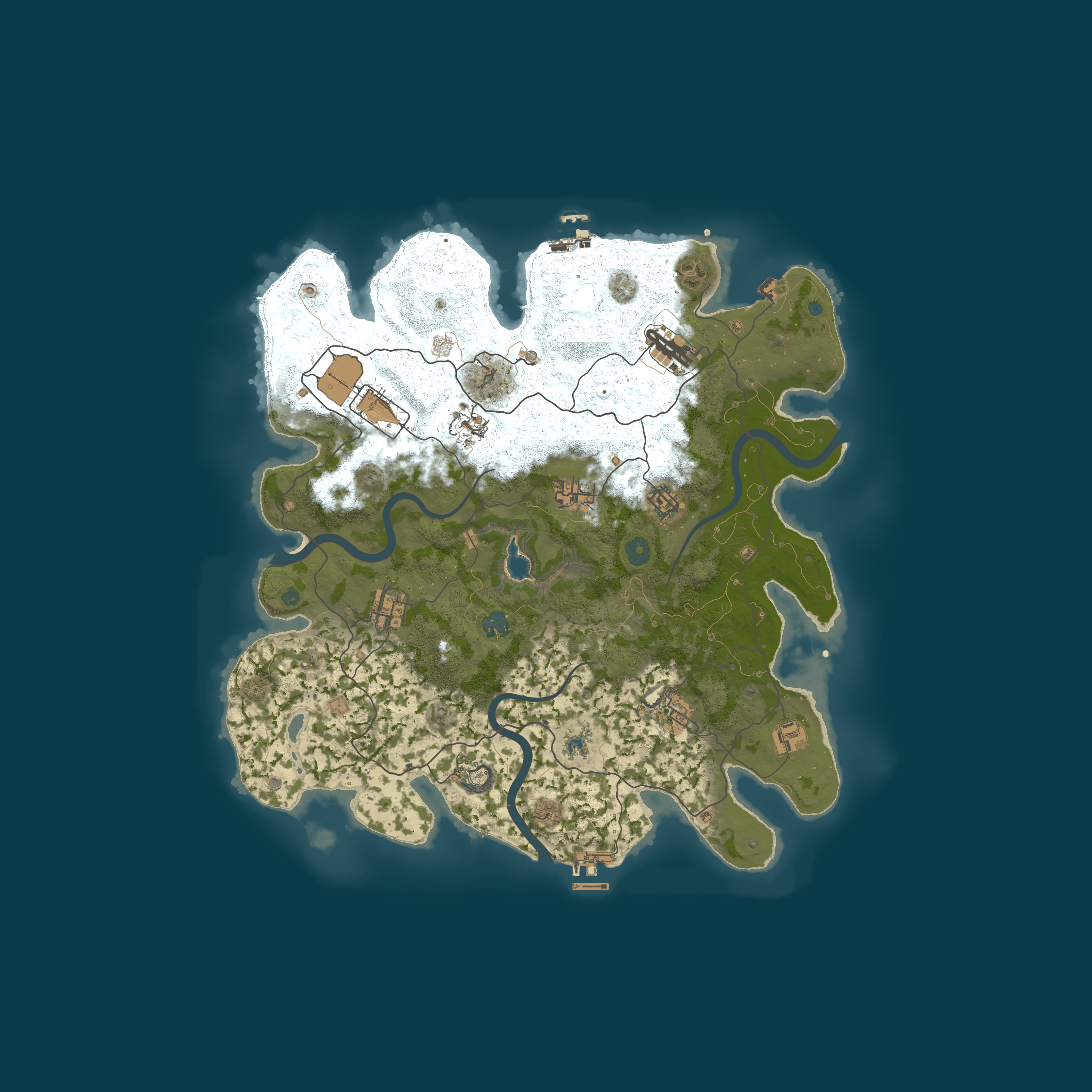 Procedural Map, size 4000, seed 1077523452
