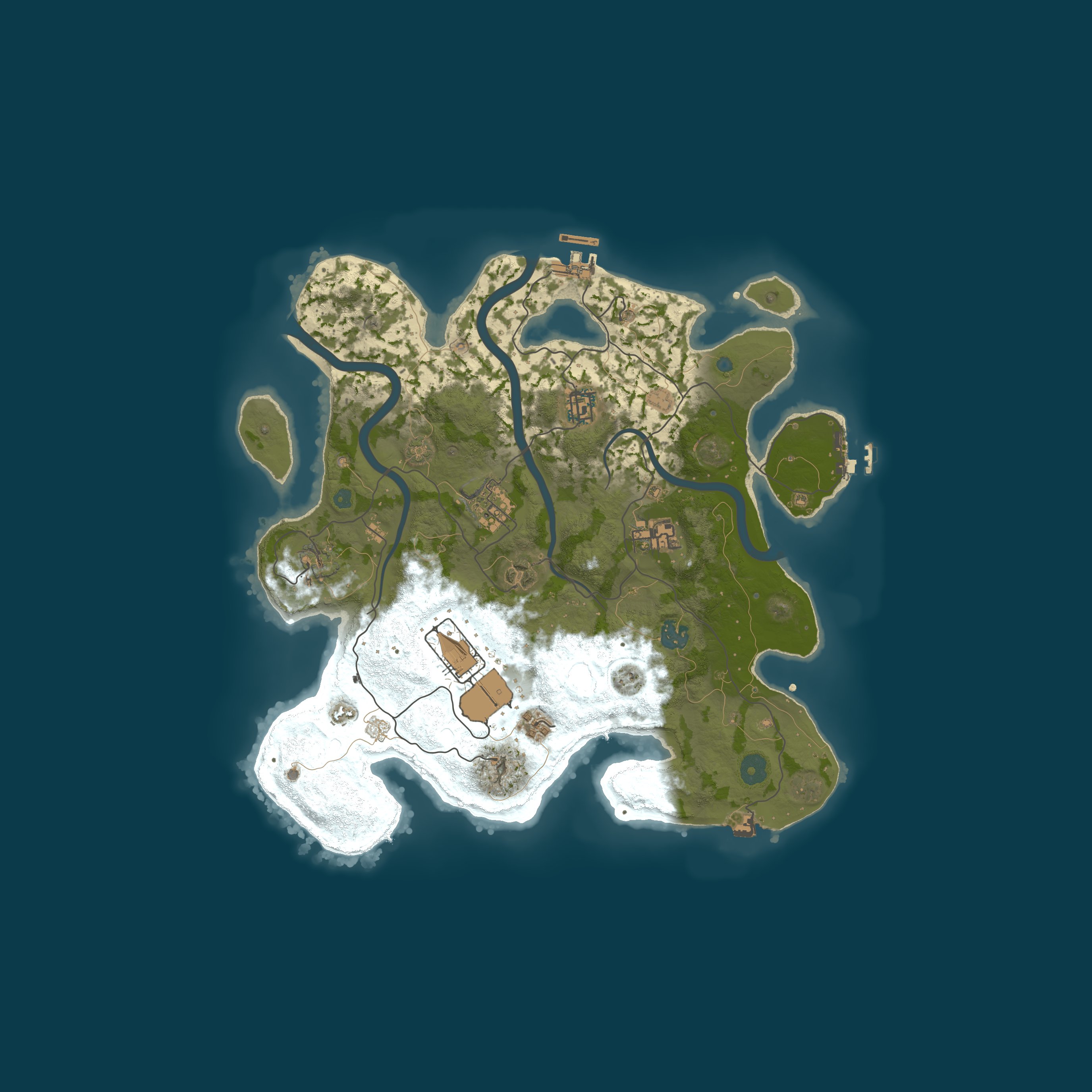 Map for RUST (US EAST) PVE NOWIPE