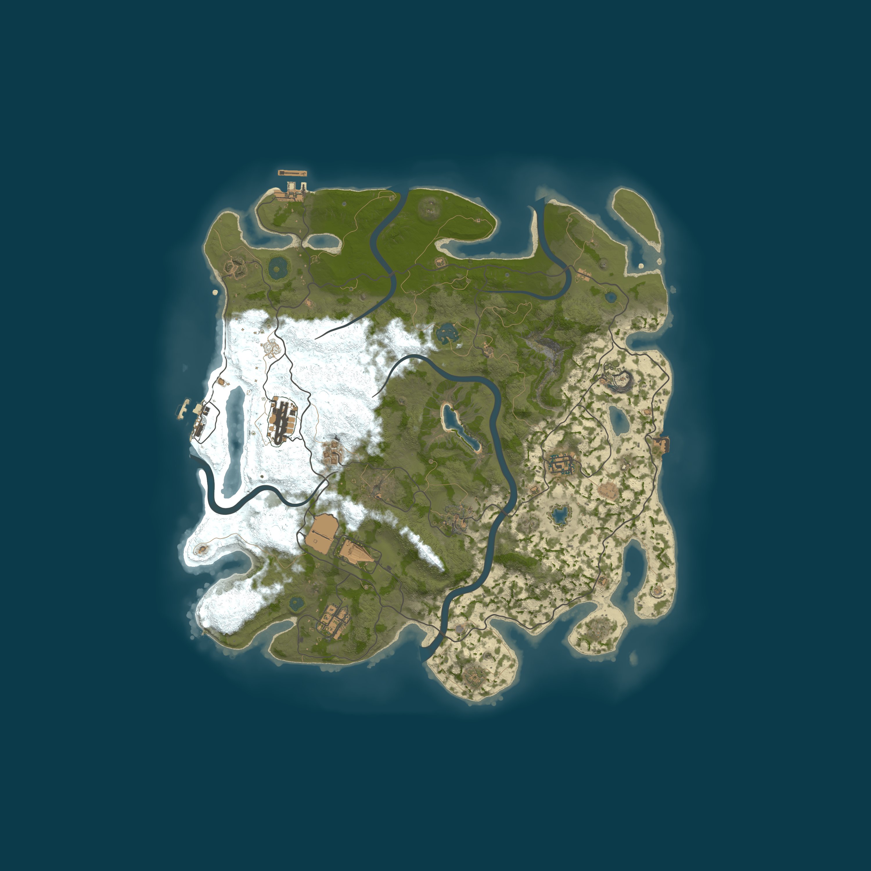 Map for RustGamingNation 25x PvE [Events|Purge|Zombies|SkillTree]