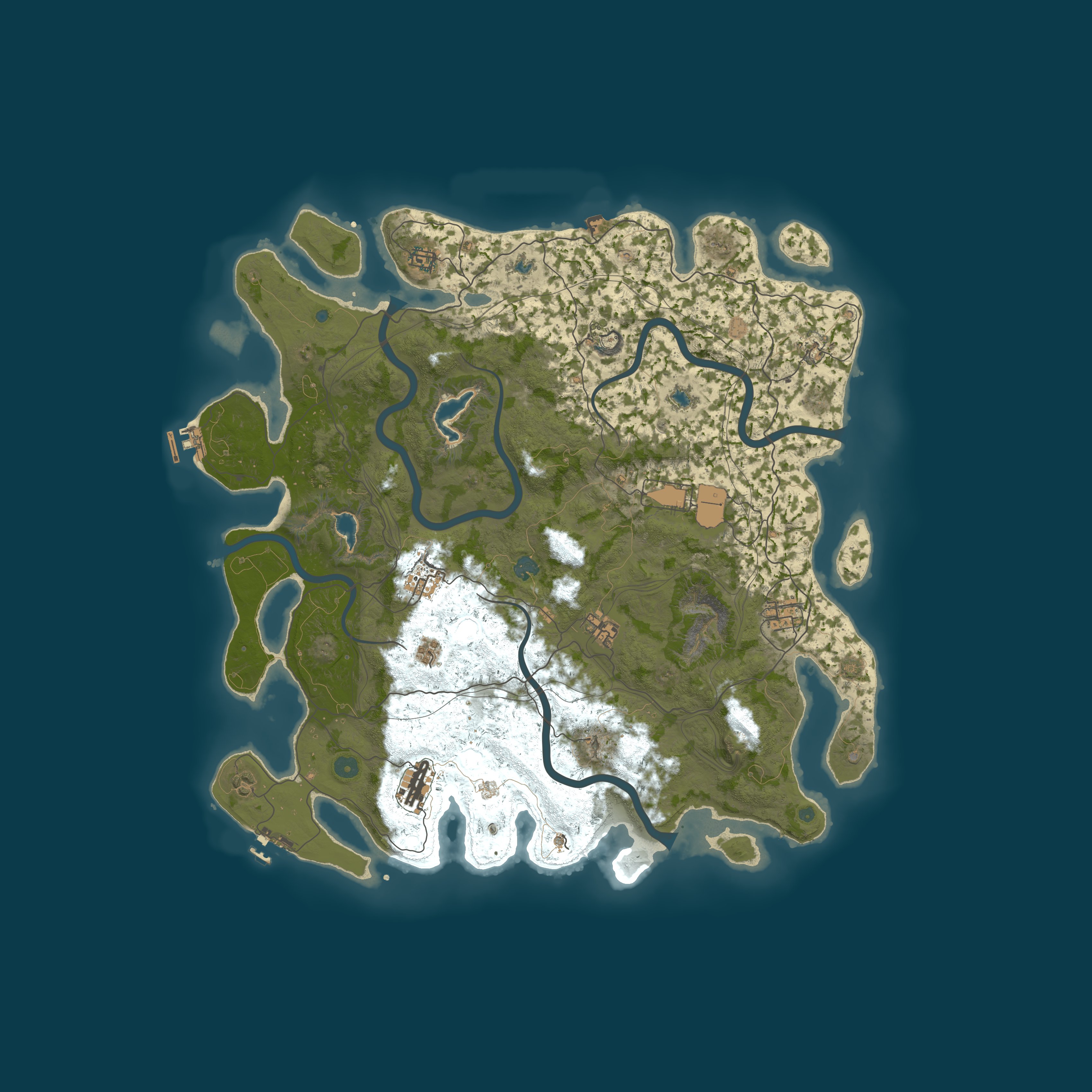 Map for Rusty Spoon PVE & PVP NO BP wipe (Low upkeep) All players welco