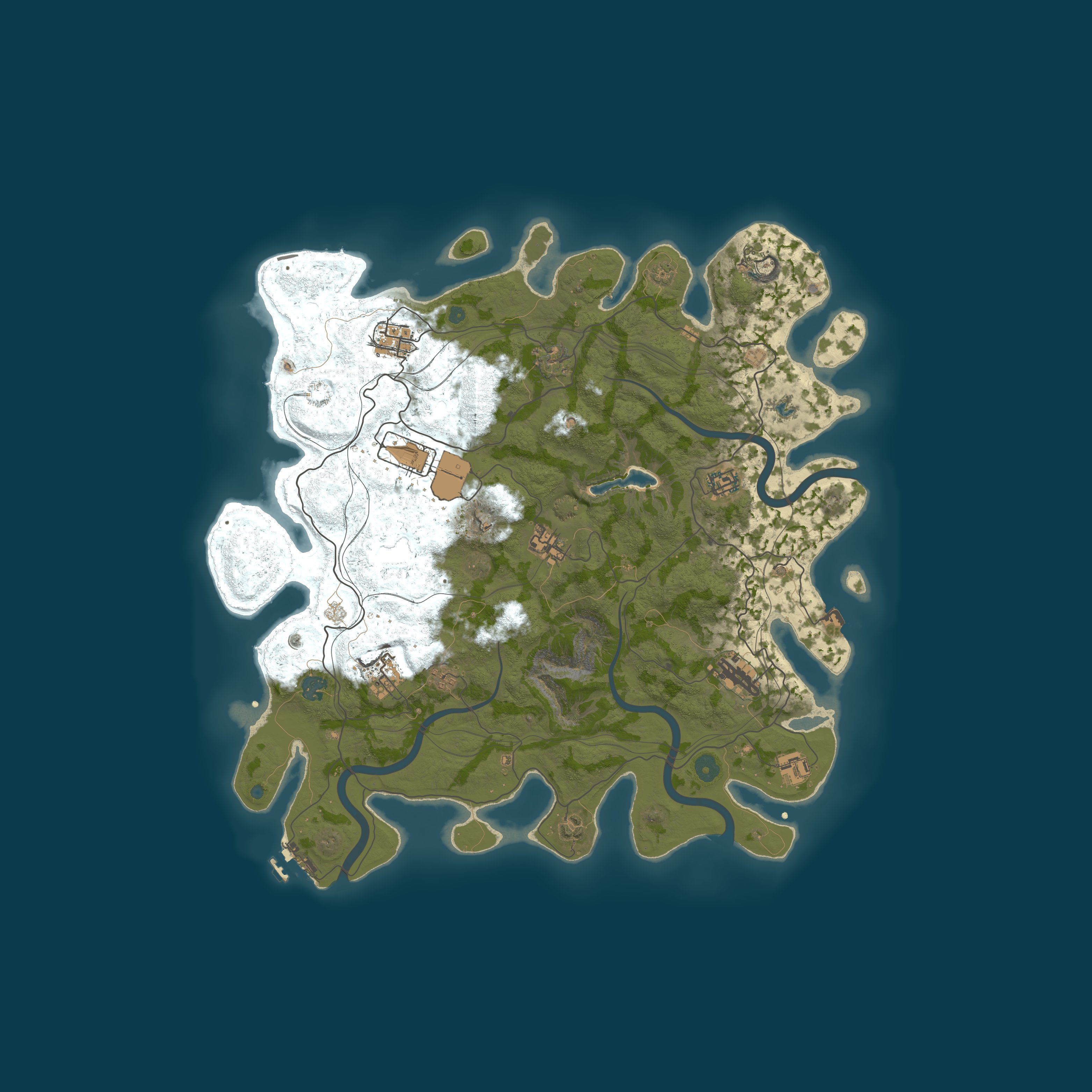 Map for RUSTBURG.SHOP #1 〔X5/X10|MAX5|LOOT+|FPS+|KITS|TP〕 28.07