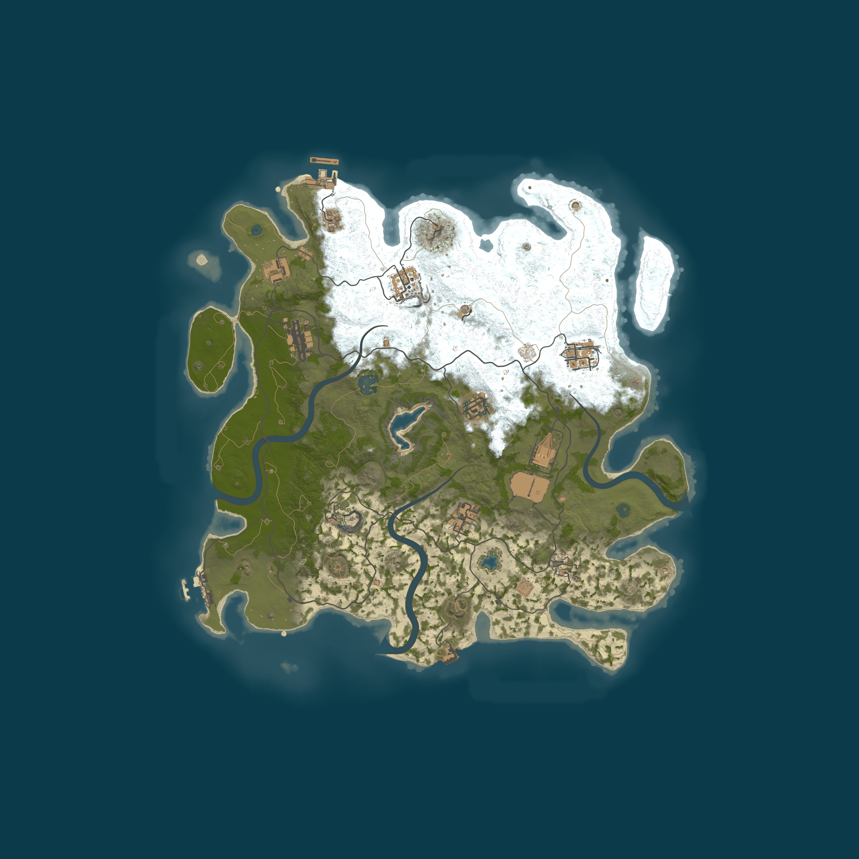 Procedural Map, size 4000, seed 1348997197