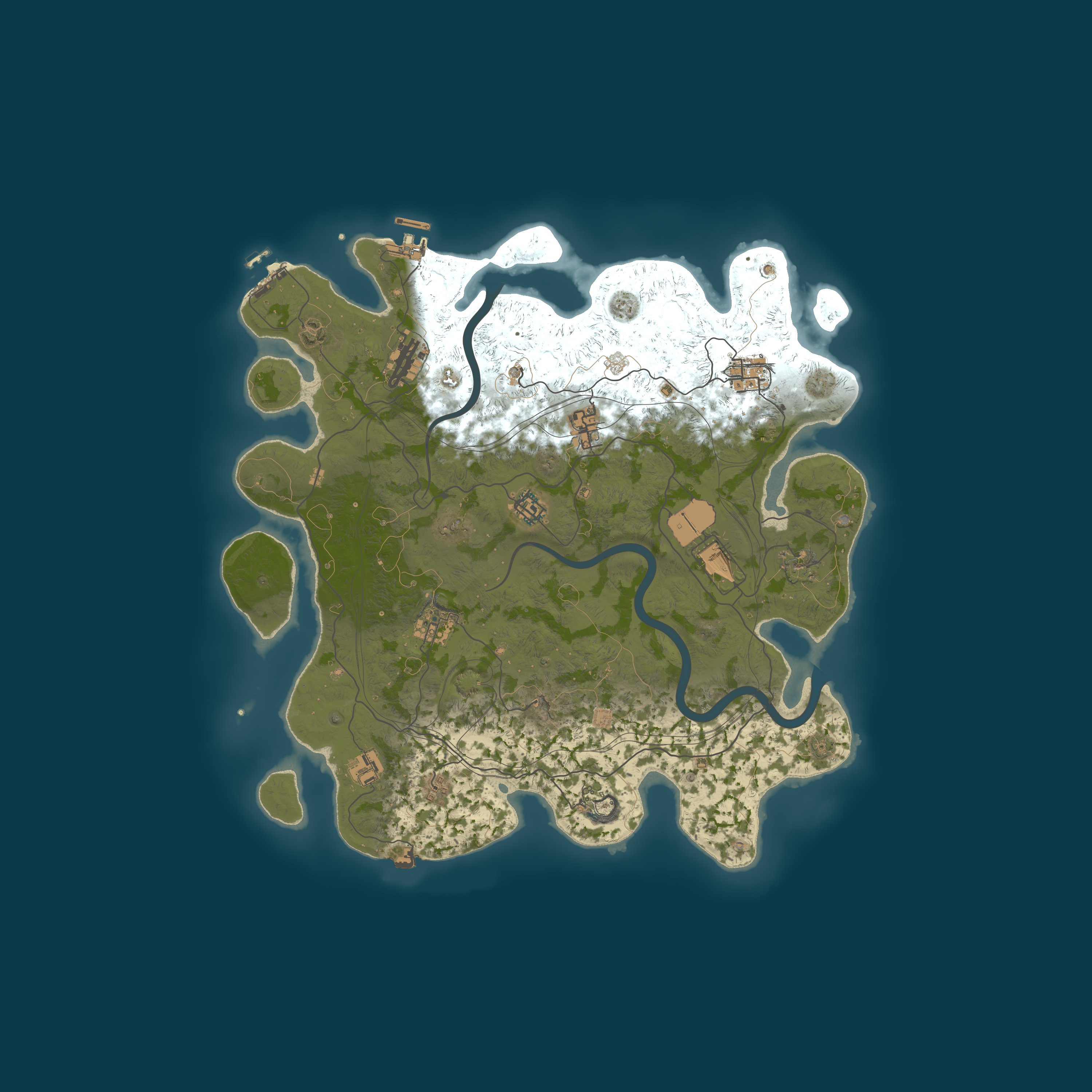 Custom Map, size 4000, seed 12345