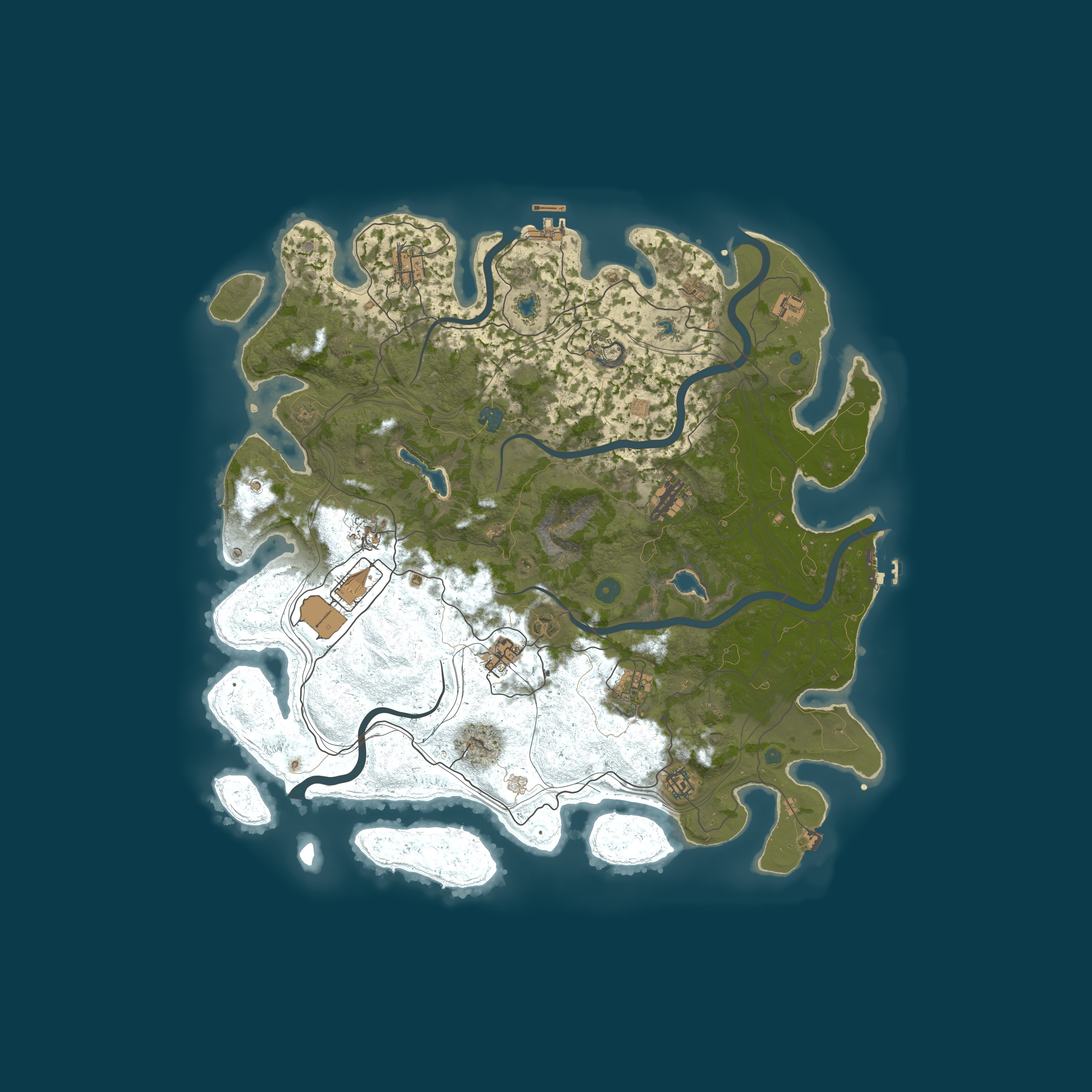Procedural Map, size 4500, seed 319174728