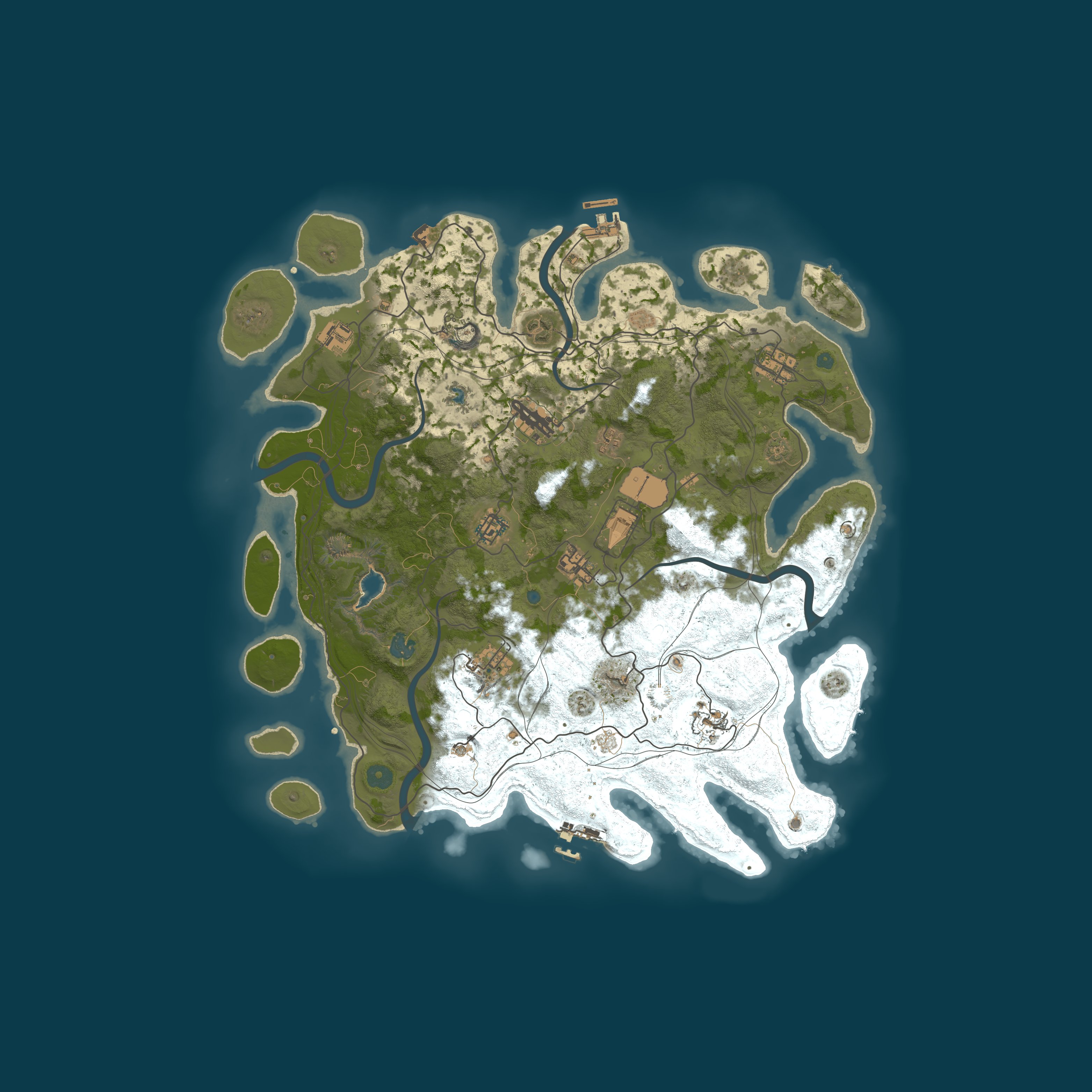 Procedural Map, size 4250, seed 597627257