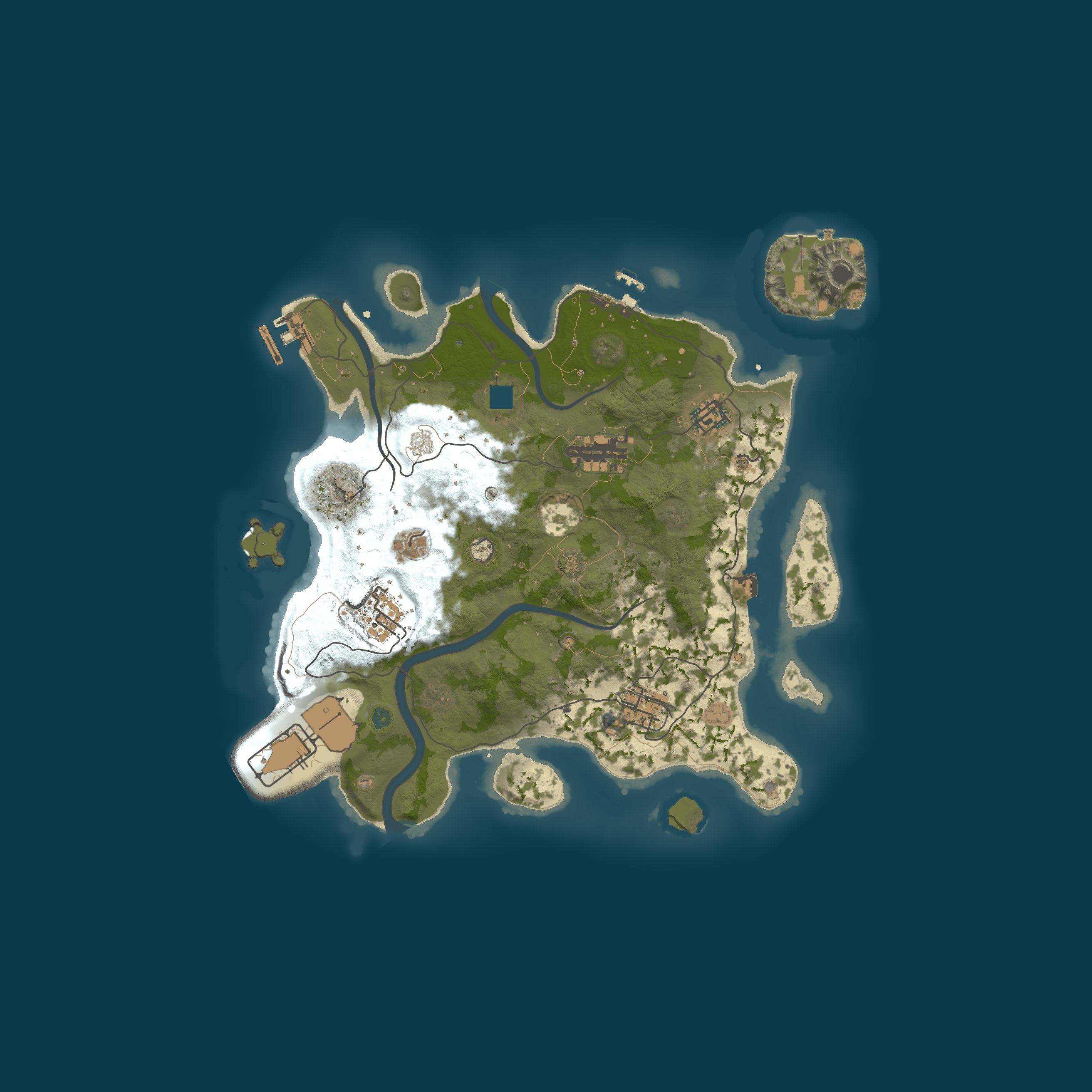 Map for MAGMA RUST #1 [X1000 | MAX 3 | CUSTOM BARREN | PVP] Wipe 21.03