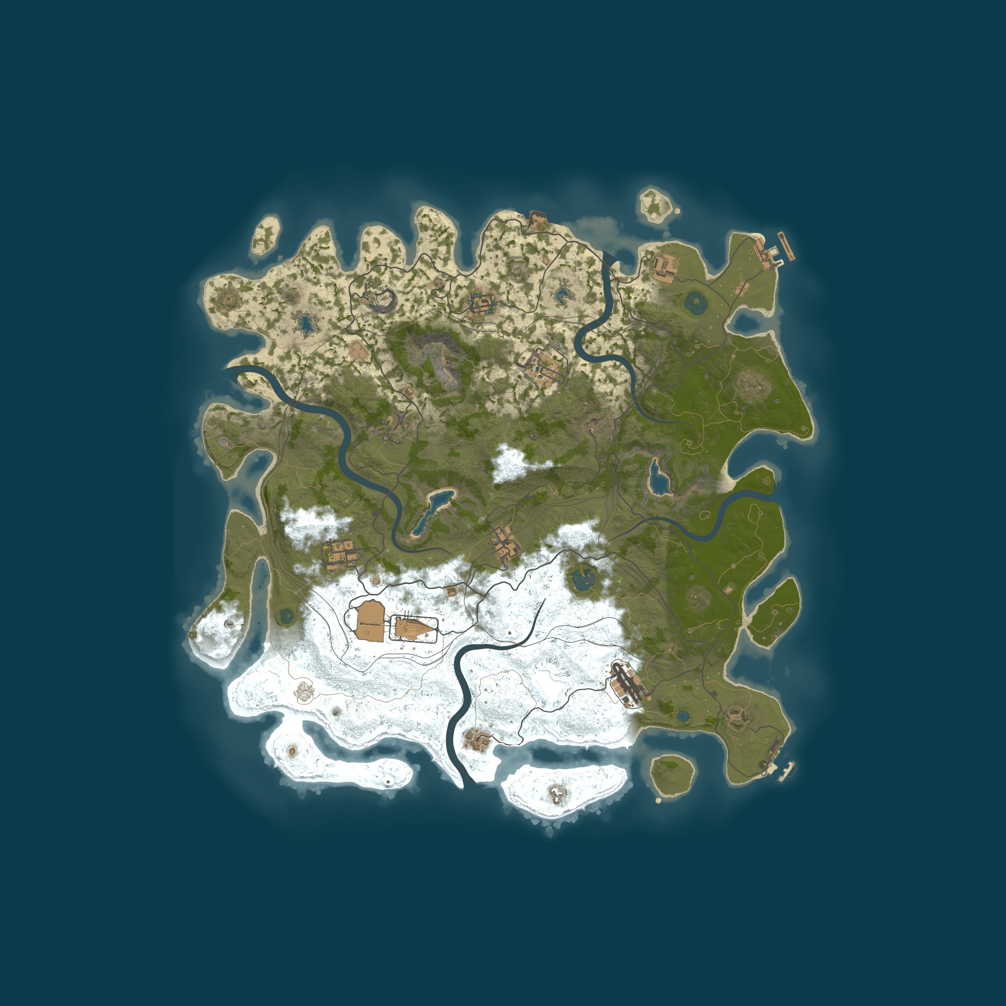 Procedural Map, size 4500, seed 999112807