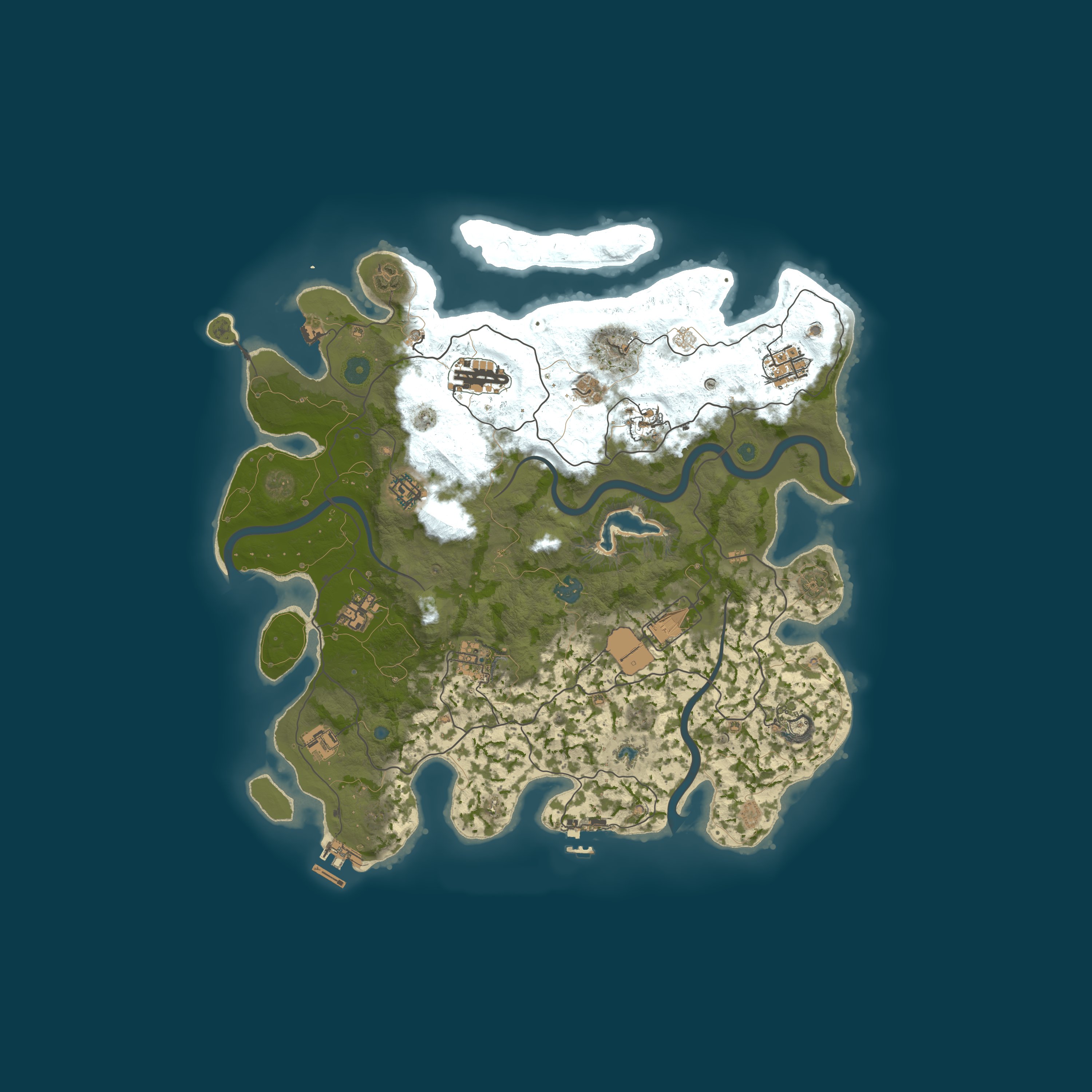 custom map, size 4000, seed 299973349