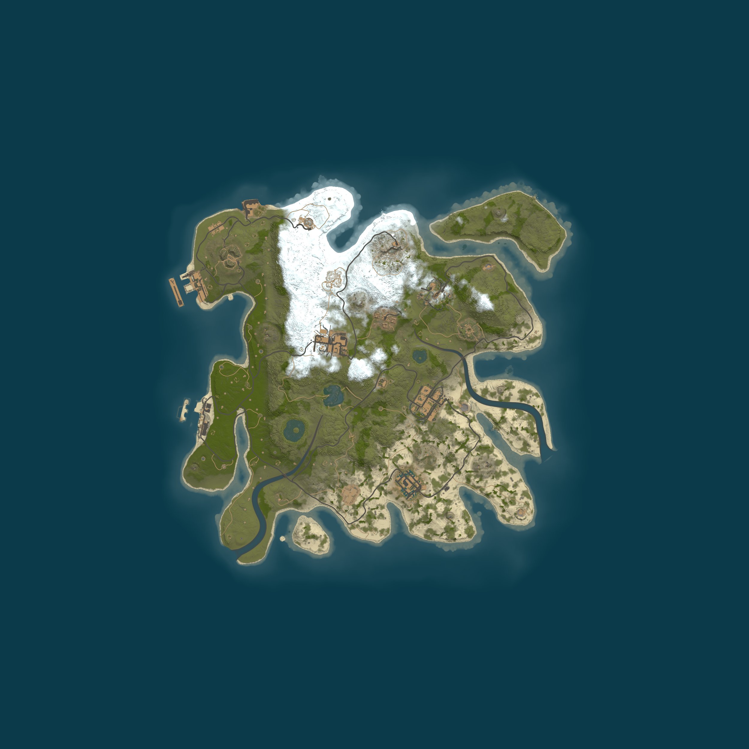 Procedural Map, size 3000, seed 1023685598