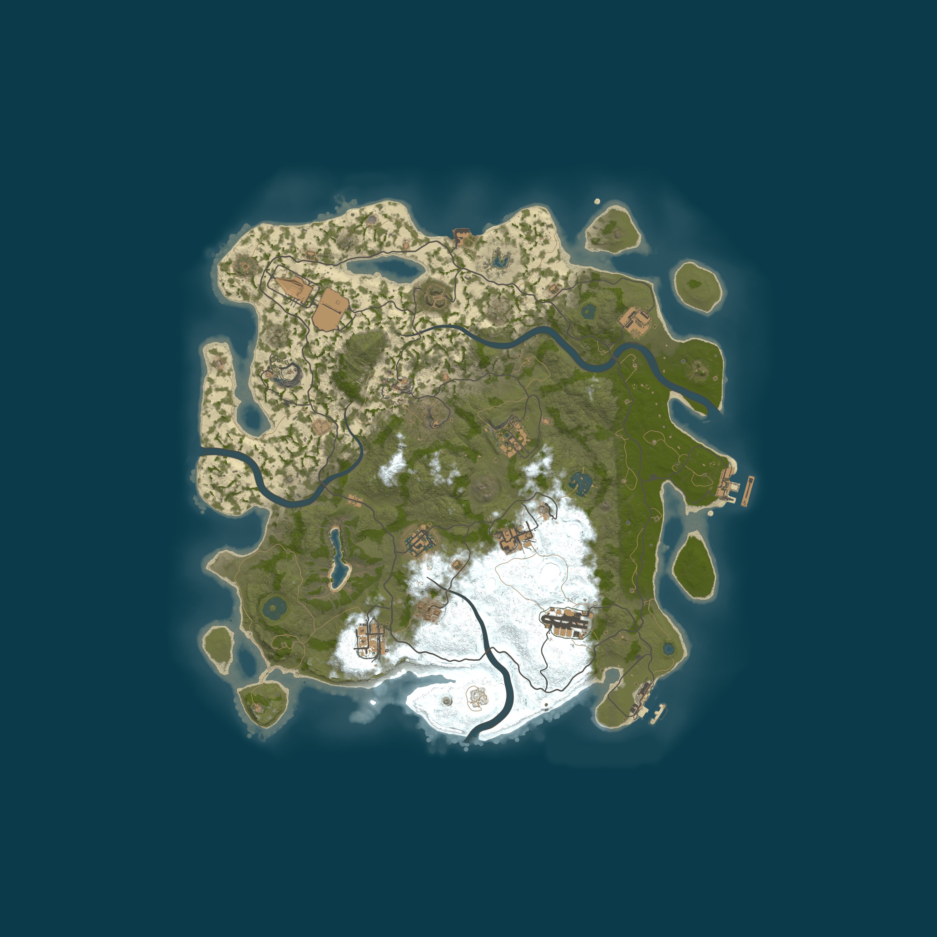 Procedural Map, size 4000, seed 178456710