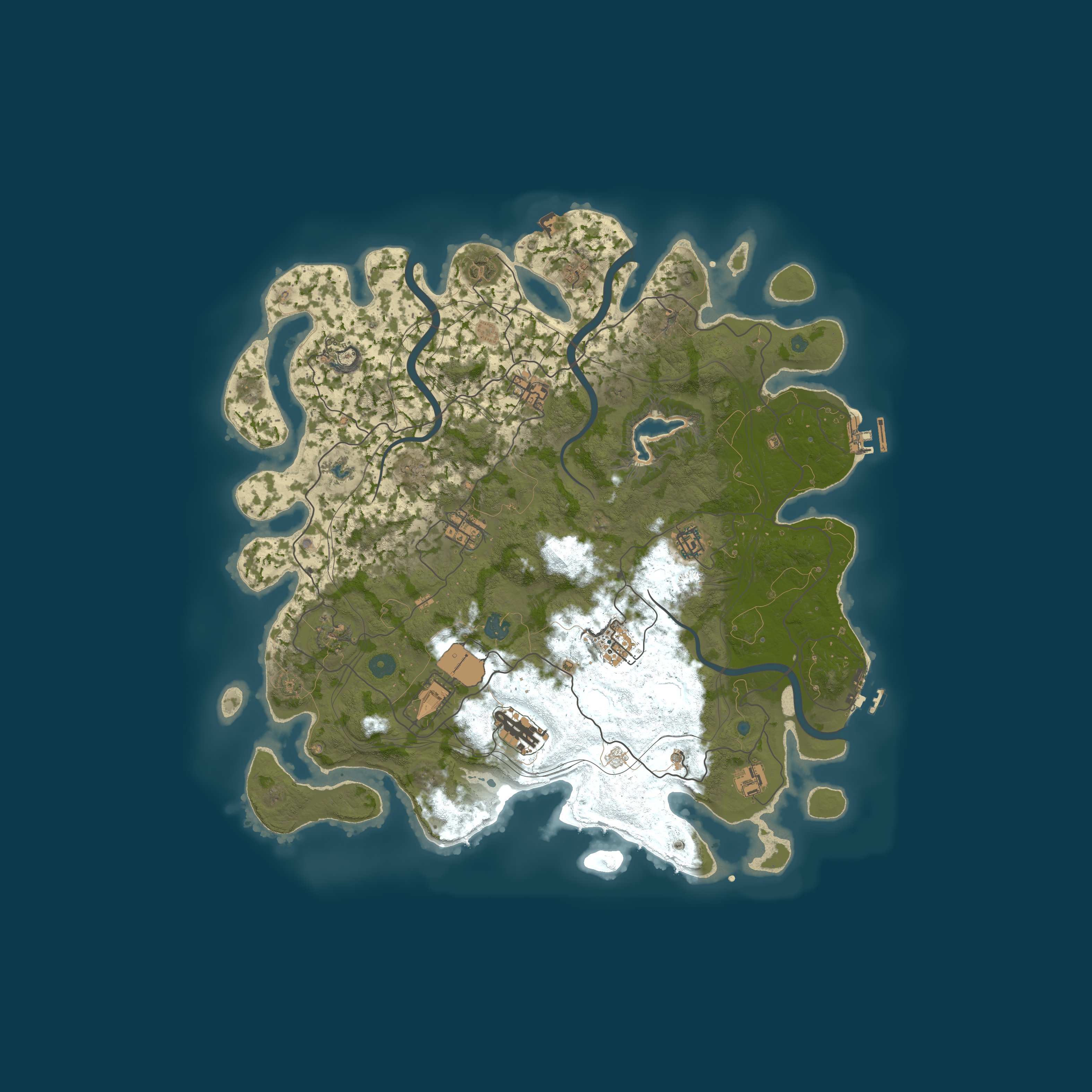 Procedural Map, size 4300, seed 21546740
