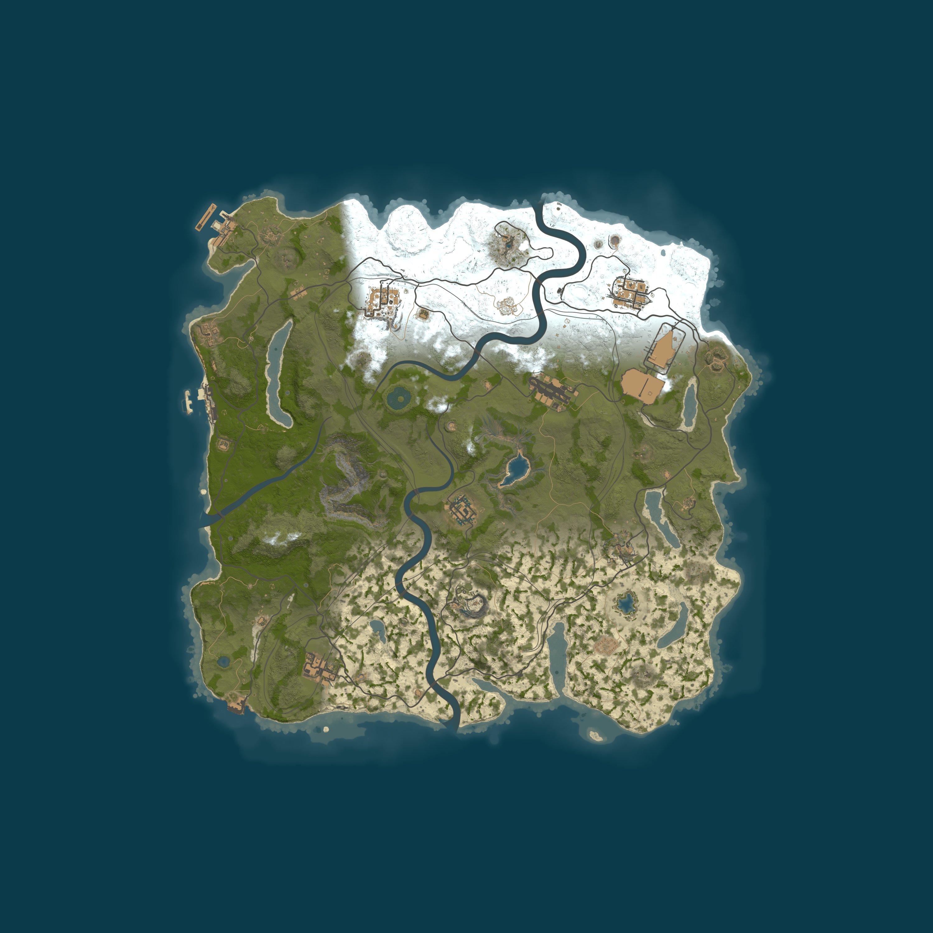 Map for [EU] RustNRelax 3x Solo | Loot+ | No BP Wipes | Wiped 05/03